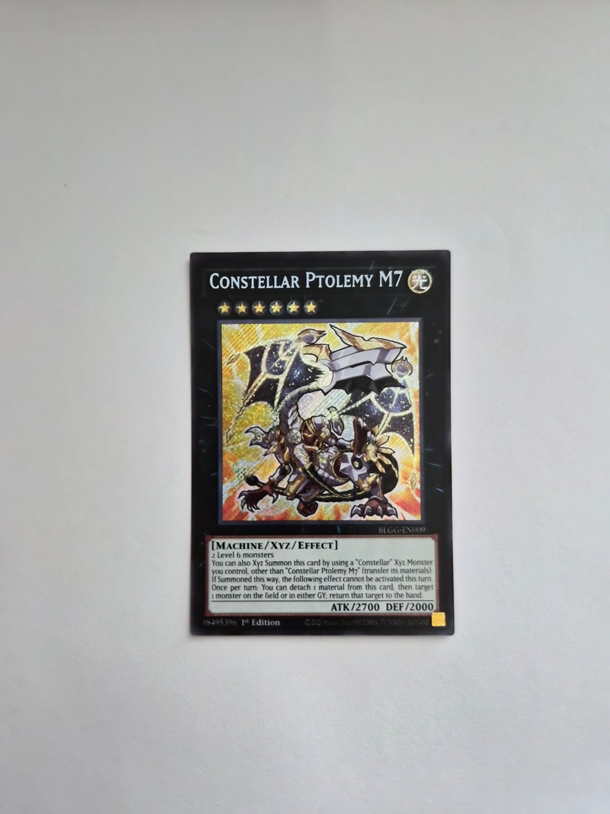 Yugioh: BOL Glorious Gallery – Constellar Ptolemy M7 (Secret Rare) – BLGG-EN009