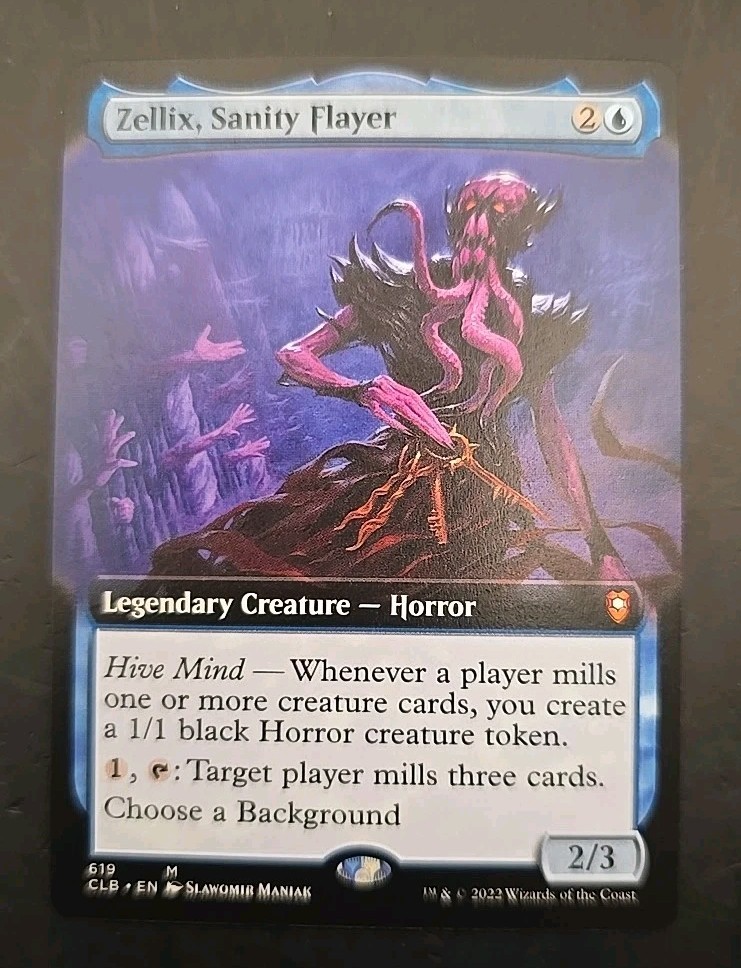 Zellix, Sanity Flayer (Extended Art) Battle for Baldur’s Gate MTG Regular NM