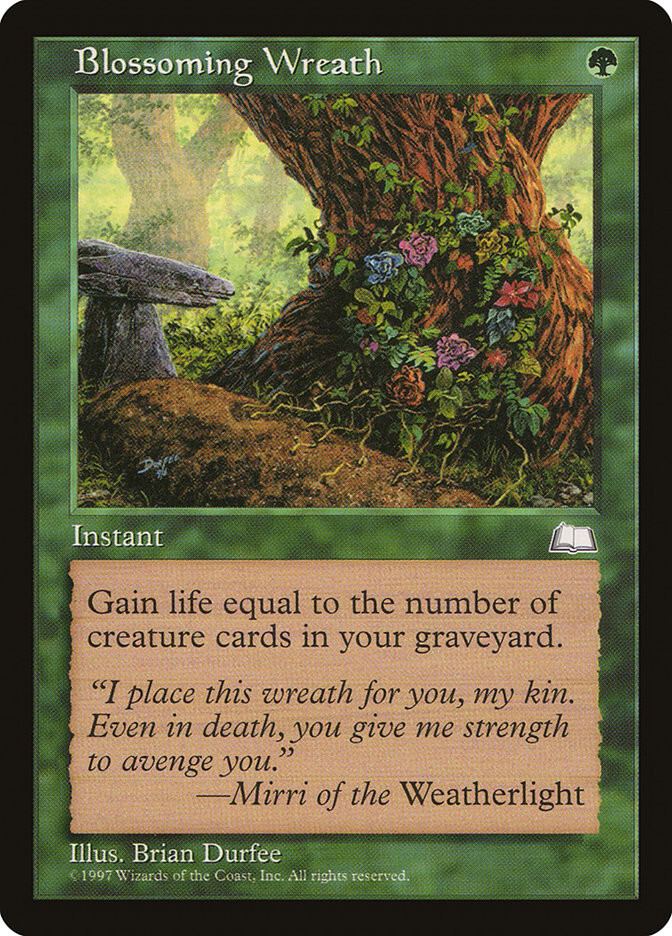 1997 Blossoming Wreath Weatherlight MTG Magic the Gathering Common NM