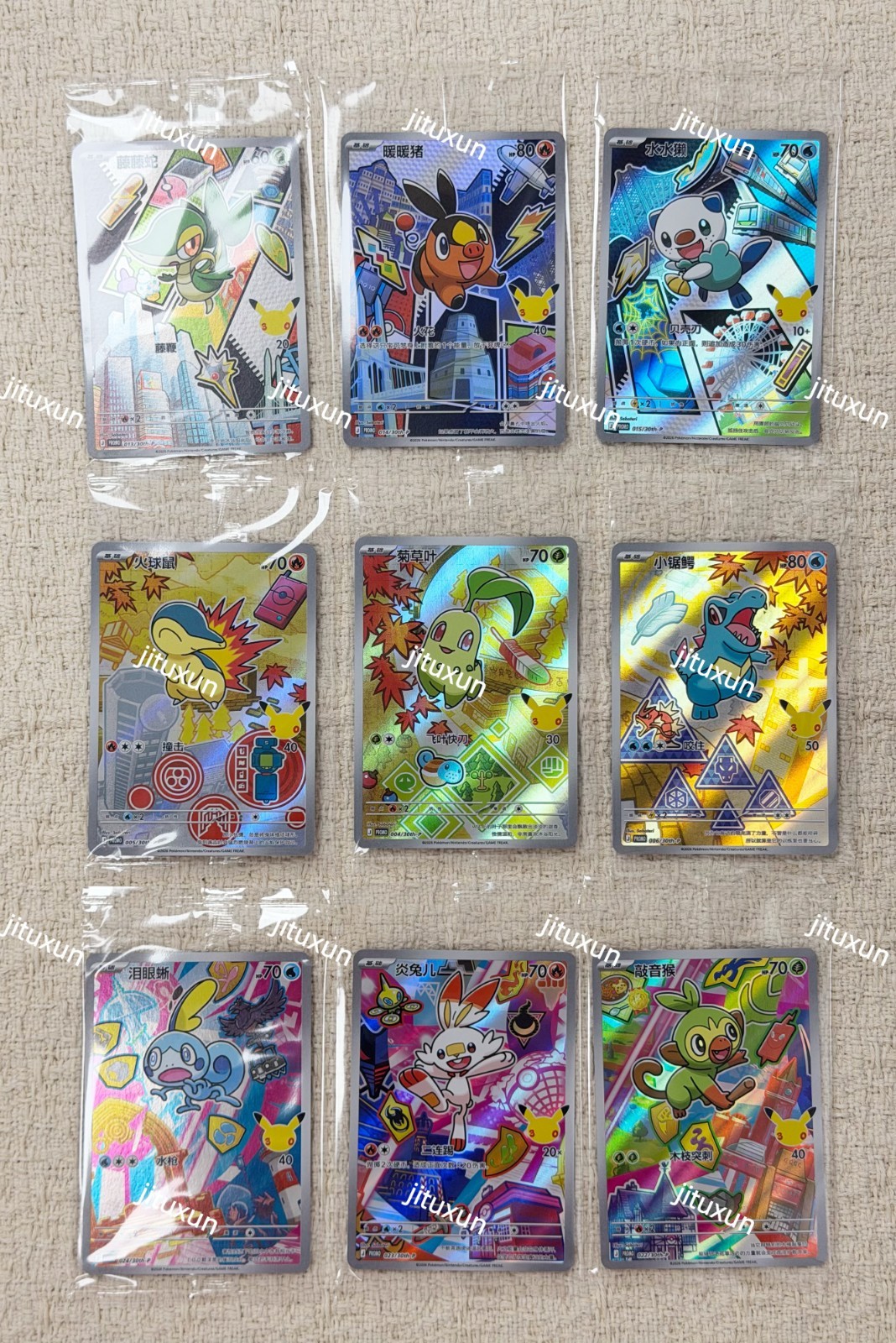 Complete Series 2 Promo First Partner Illustration Set Of 9 Pokemon TCG NM
