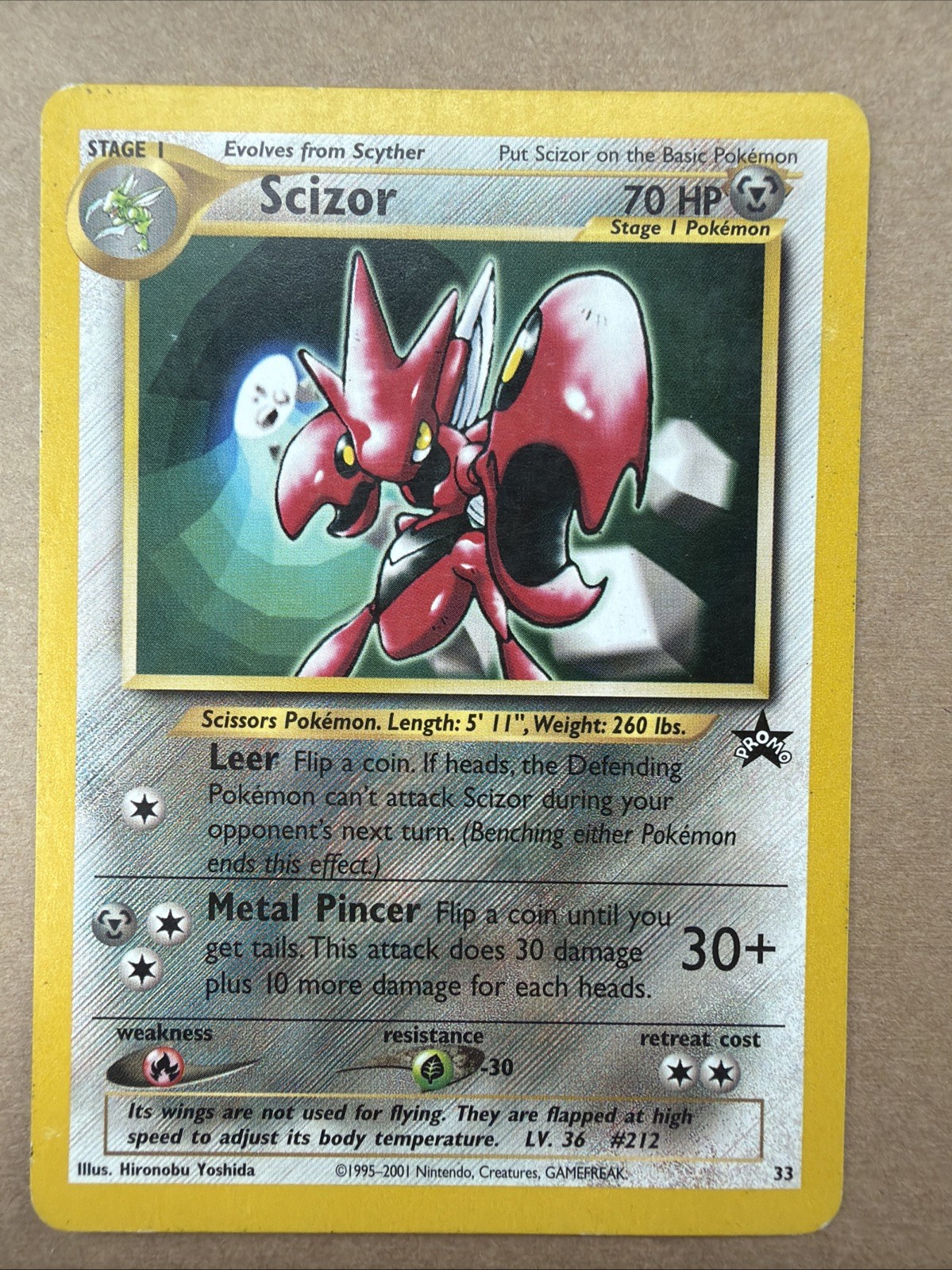 Scizor 33/53 Wotc Promo Regular
