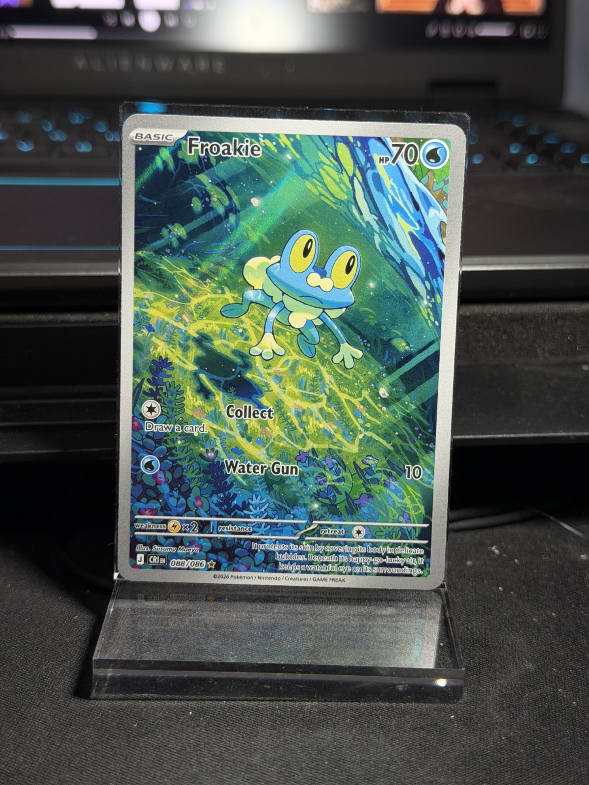 Froakie 088/086 Holo Illustration Rare Chaos Rising Pokemon Near Mint