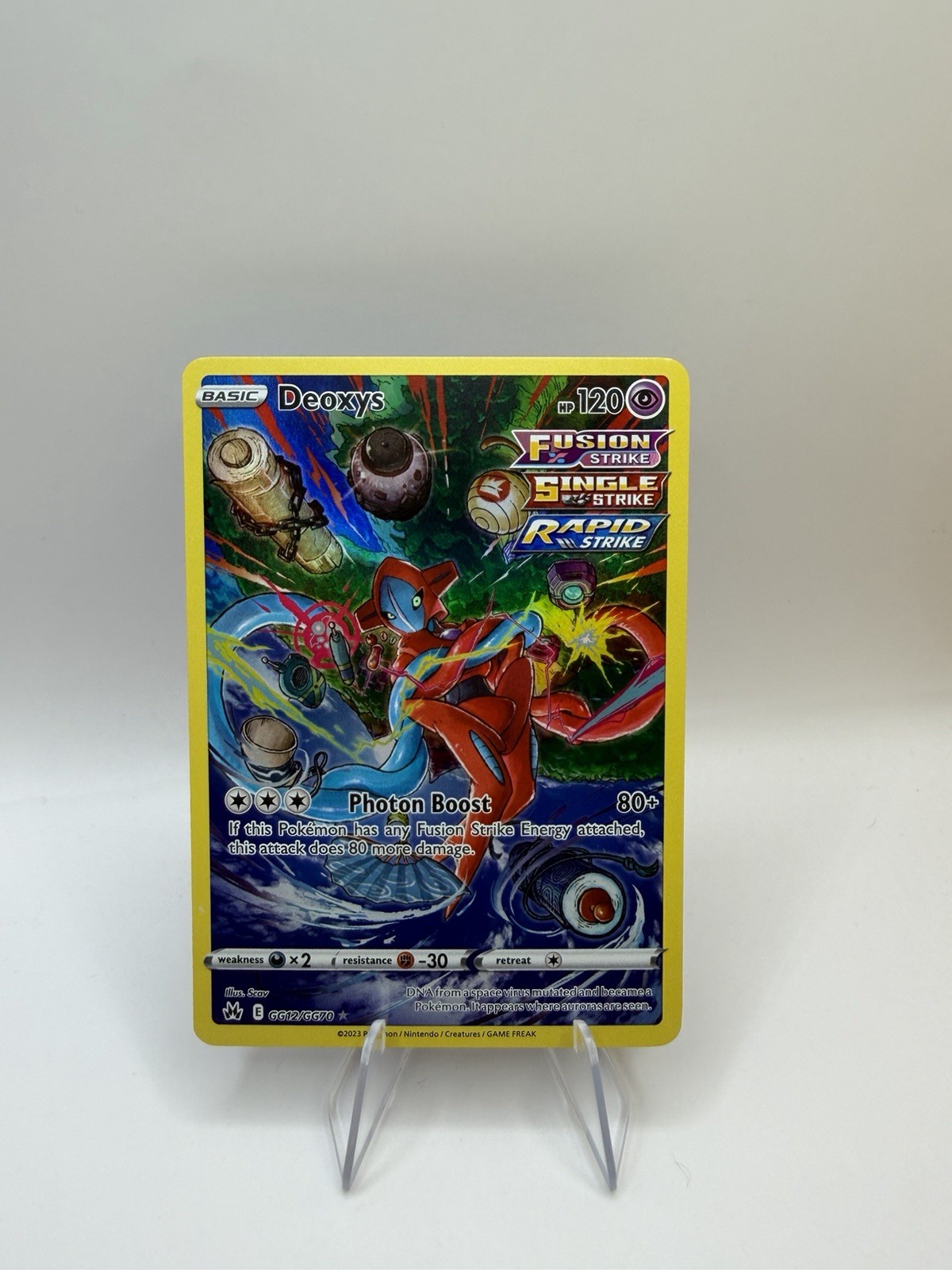 Deoxys GG12/GG70 – Crown Zenith – Full Art Ultra Rare Holo – Pokemon