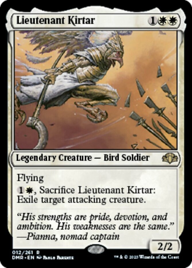 Lieutenant Kirtar x1 – Dominaria Remastered – NM-Mint, English – Dominaria Remas