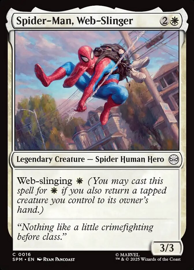 MTG Spider-Man C Spider-Man, Web-Slinger #0016 PLAYSET 4X X4