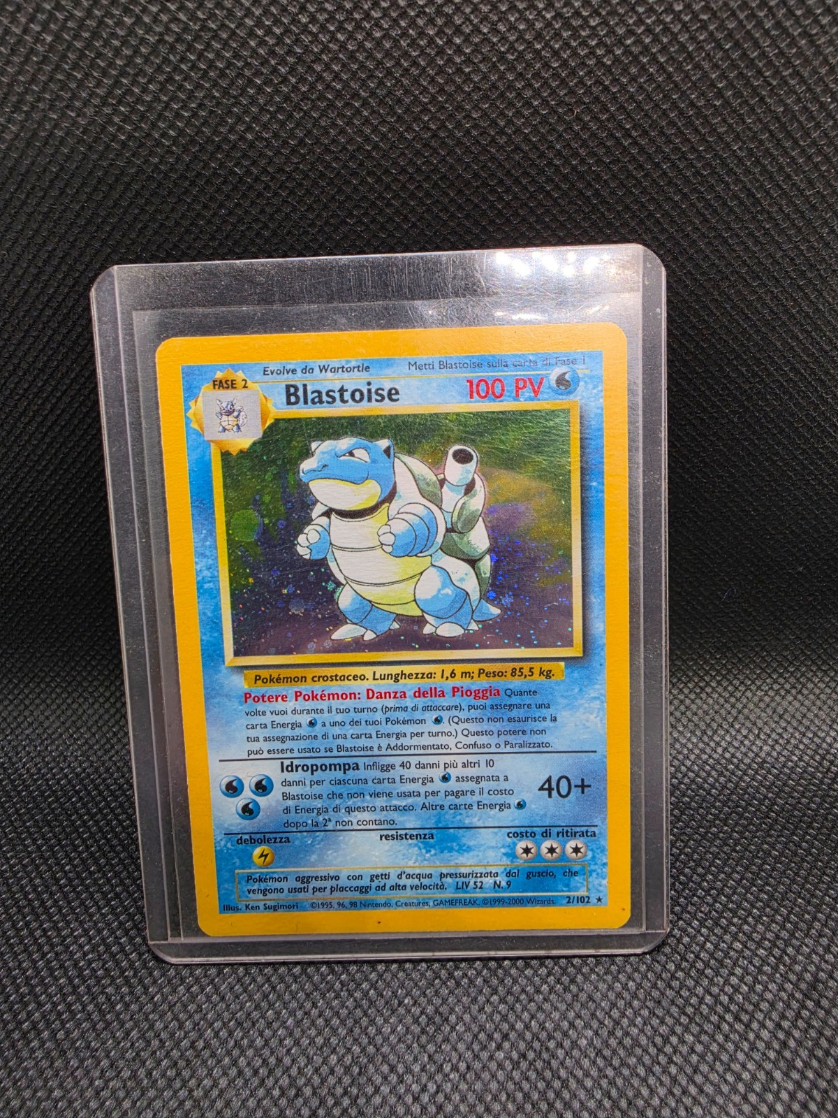 Pokémon Blastoise 2/102 Base Set Holo Rare Stage 2 100 HP English Card
