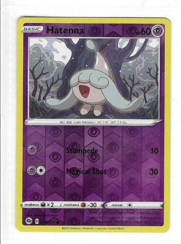Pokemon – Hatenna – 018/073 – Reverse Holo – Champion’s Path – NM/M