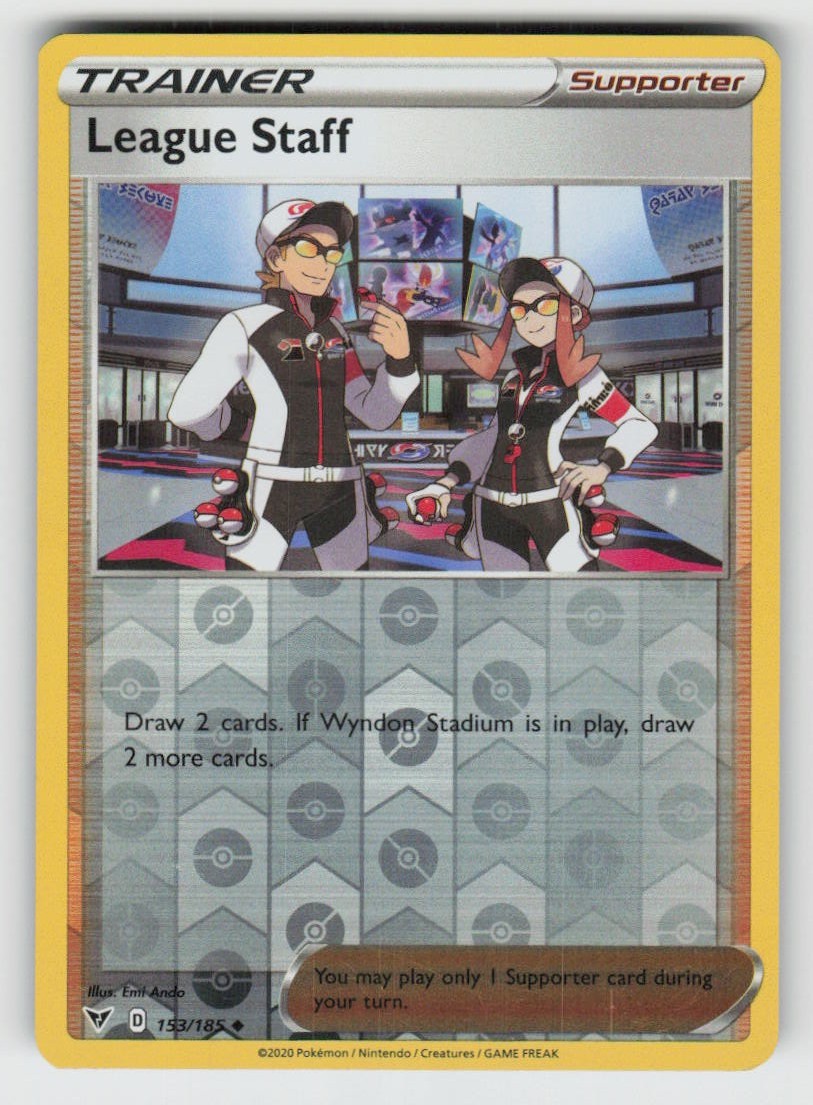 Reverse Holo League Staff 153/185 Uncommon Vivid Voltage Near Mint