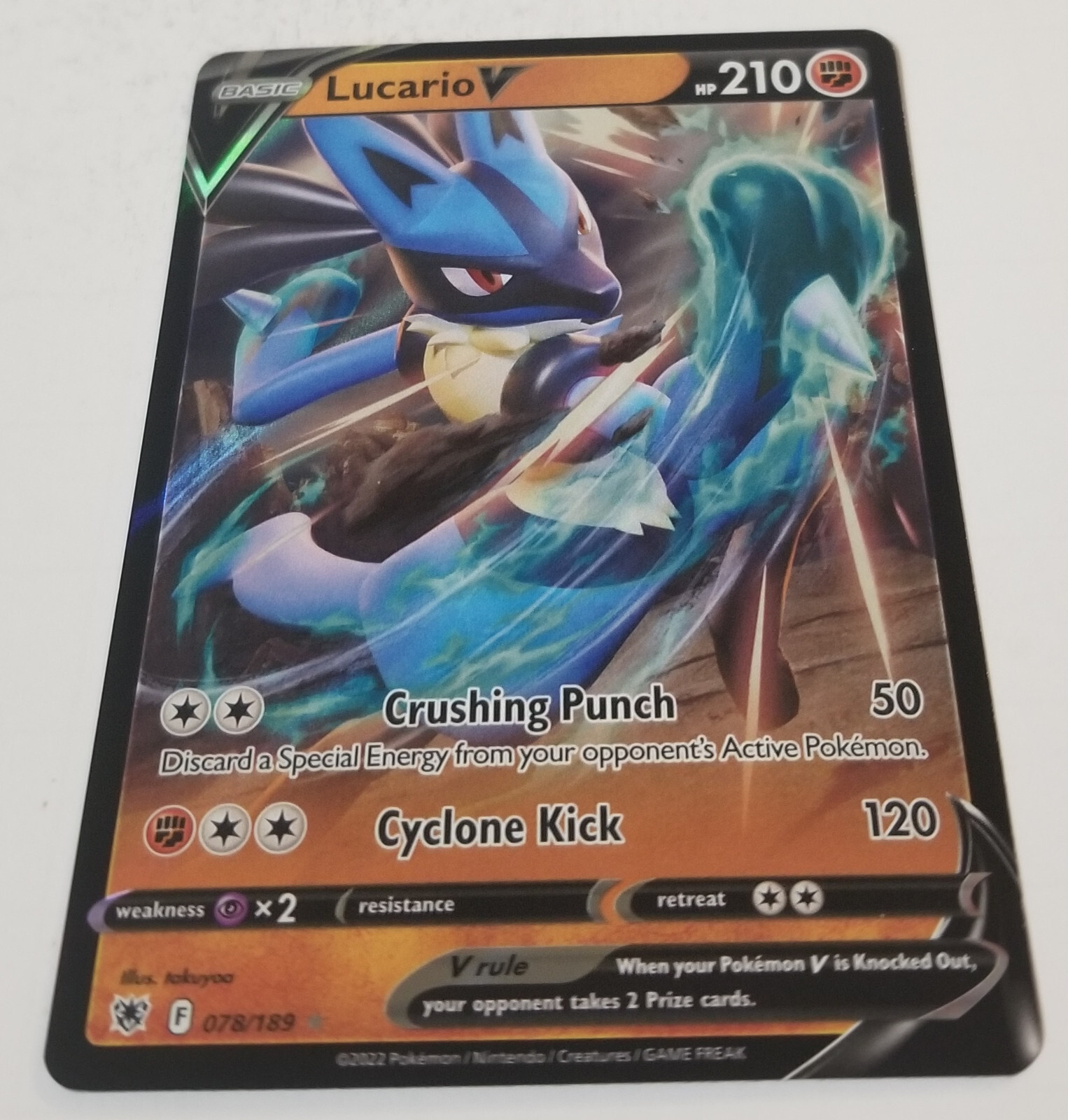 Pokémon TCG Lucario V, ultra rare holo – Astral Radiance 078/189