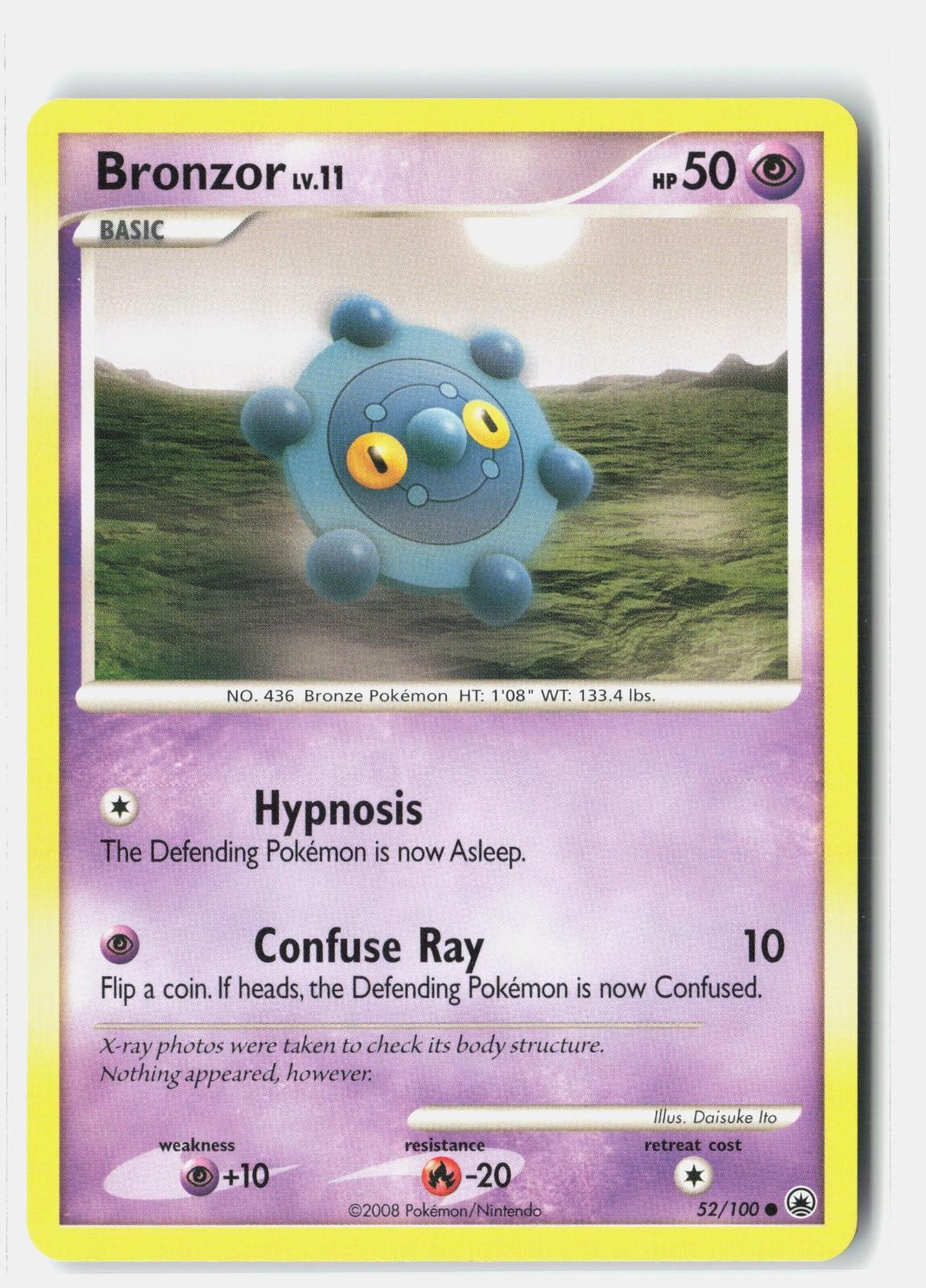 Bronzor 52/100 Common Majestic Dawn Pokemon Lightly Played Daisuke Ito
