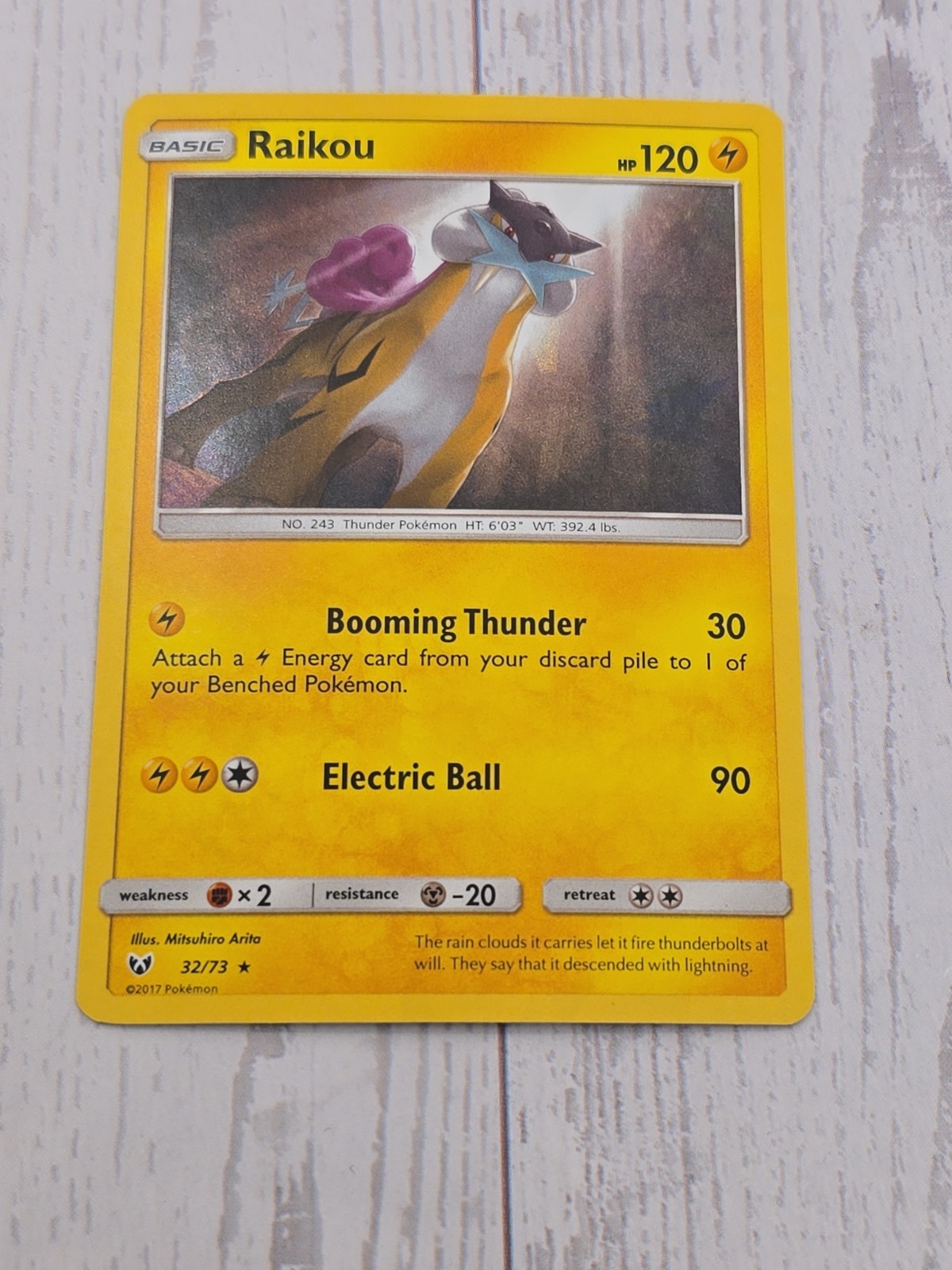 Raikou 32/73 Shining Legends Holo