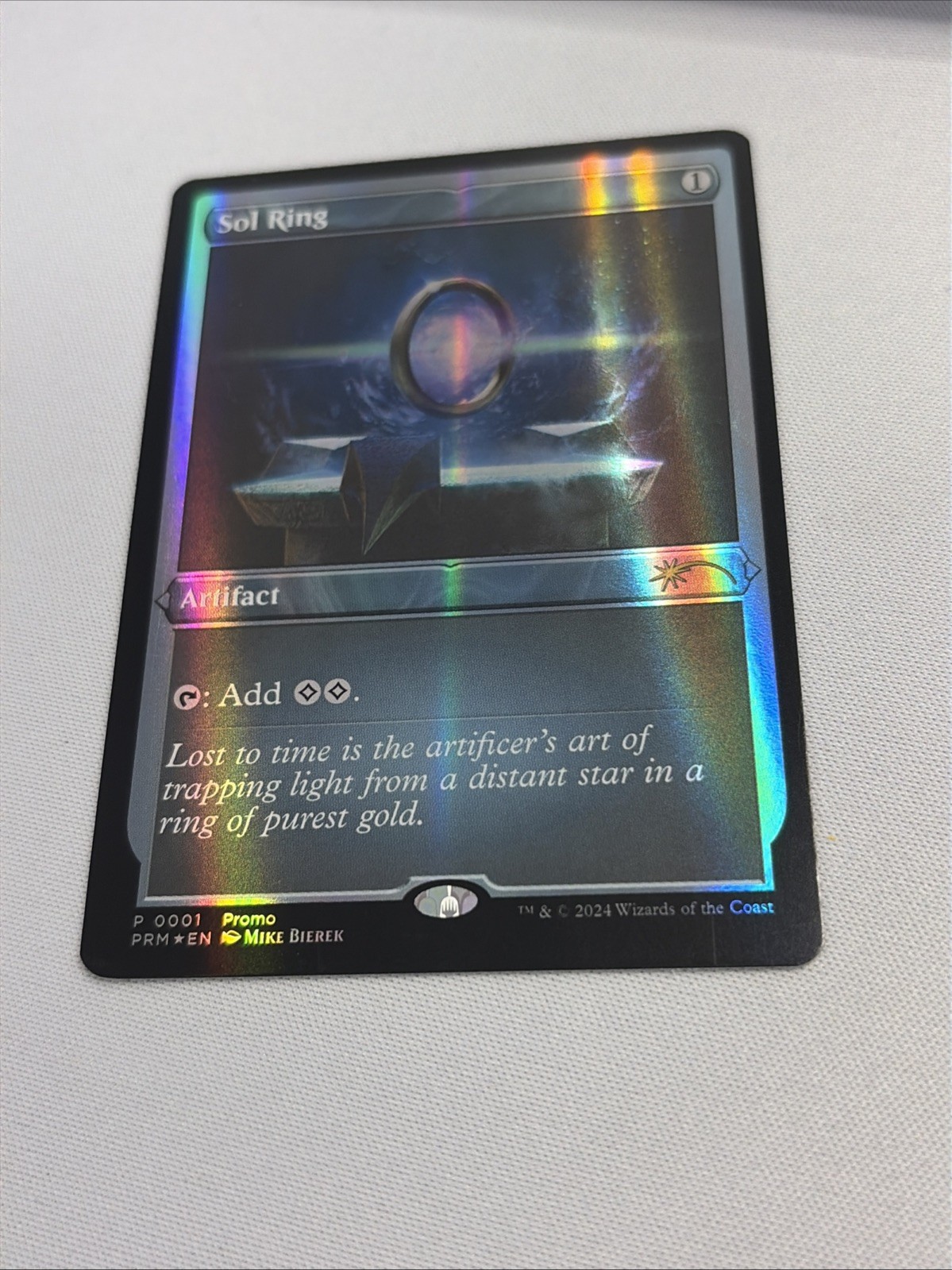 Sol Ring Double Rainbow Foil Promo Bab Foundation Nm