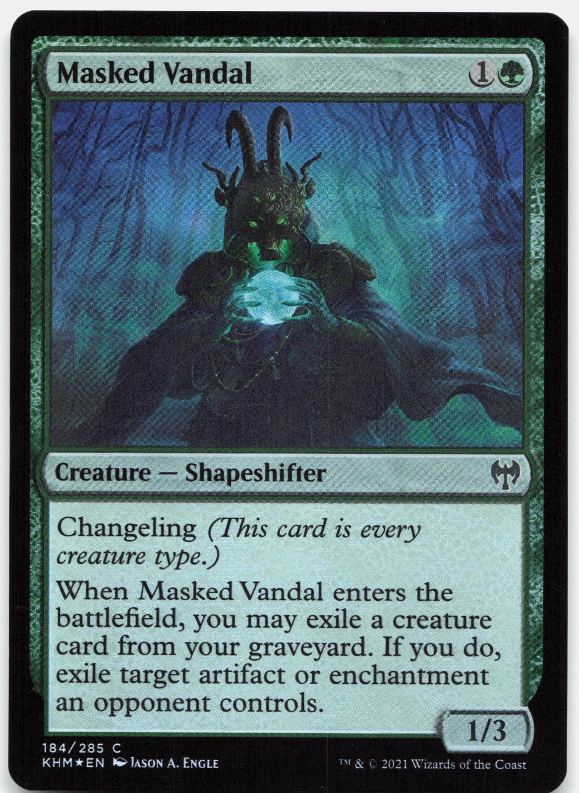 Masked Vandal Foil C Kaldheim 184 LP