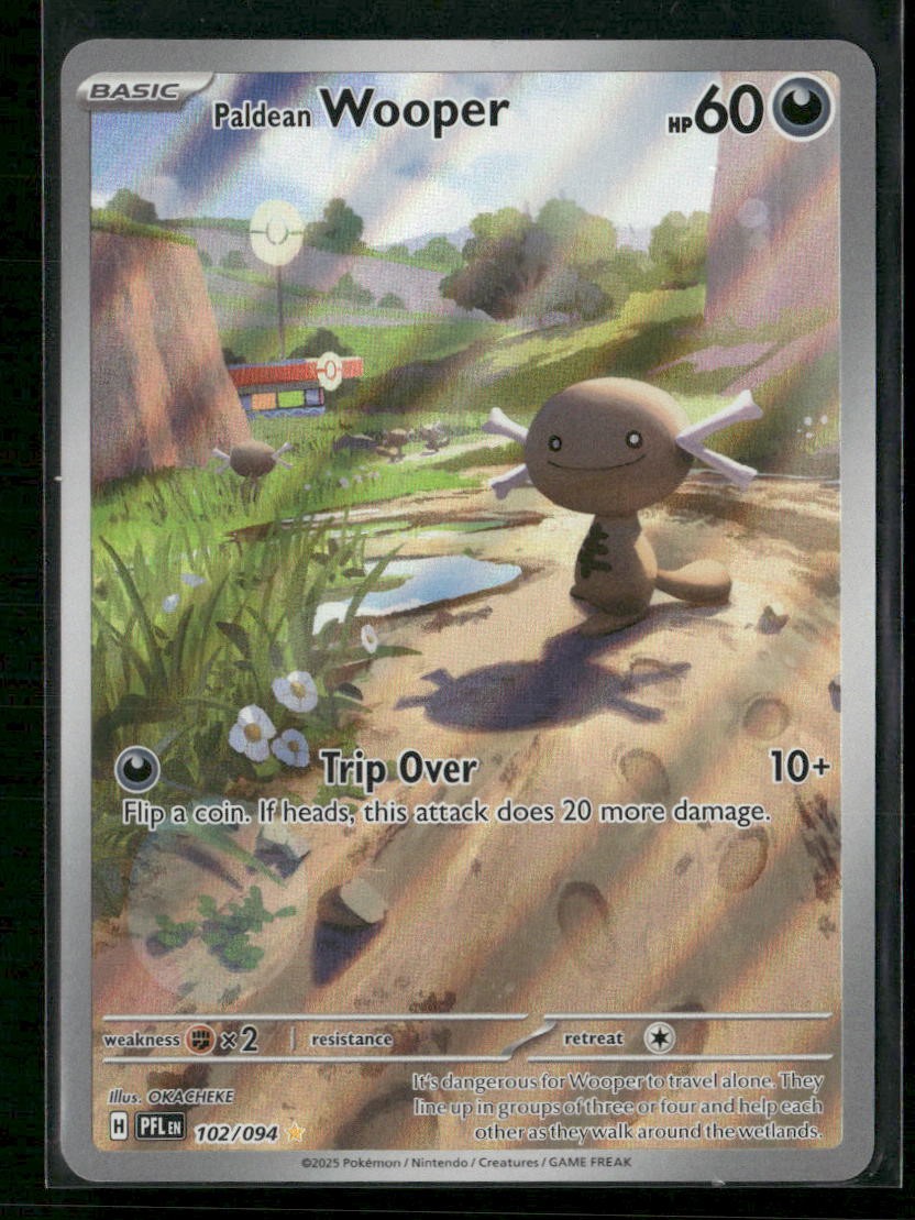 Paldean Wooper ME02: Phantasmal Flames 102/094 Holo NM