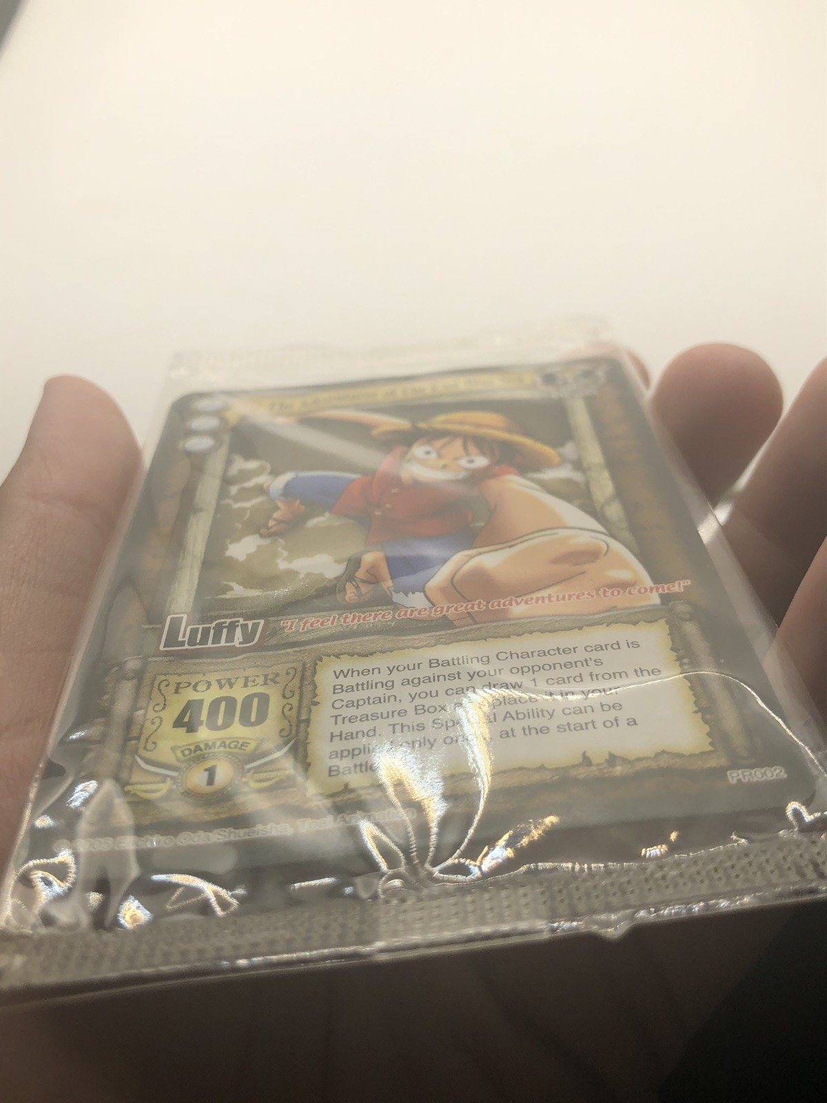 Luffy The Adventurer of The East Blue Sea PR002 Card -One Piece Card Game Sealed