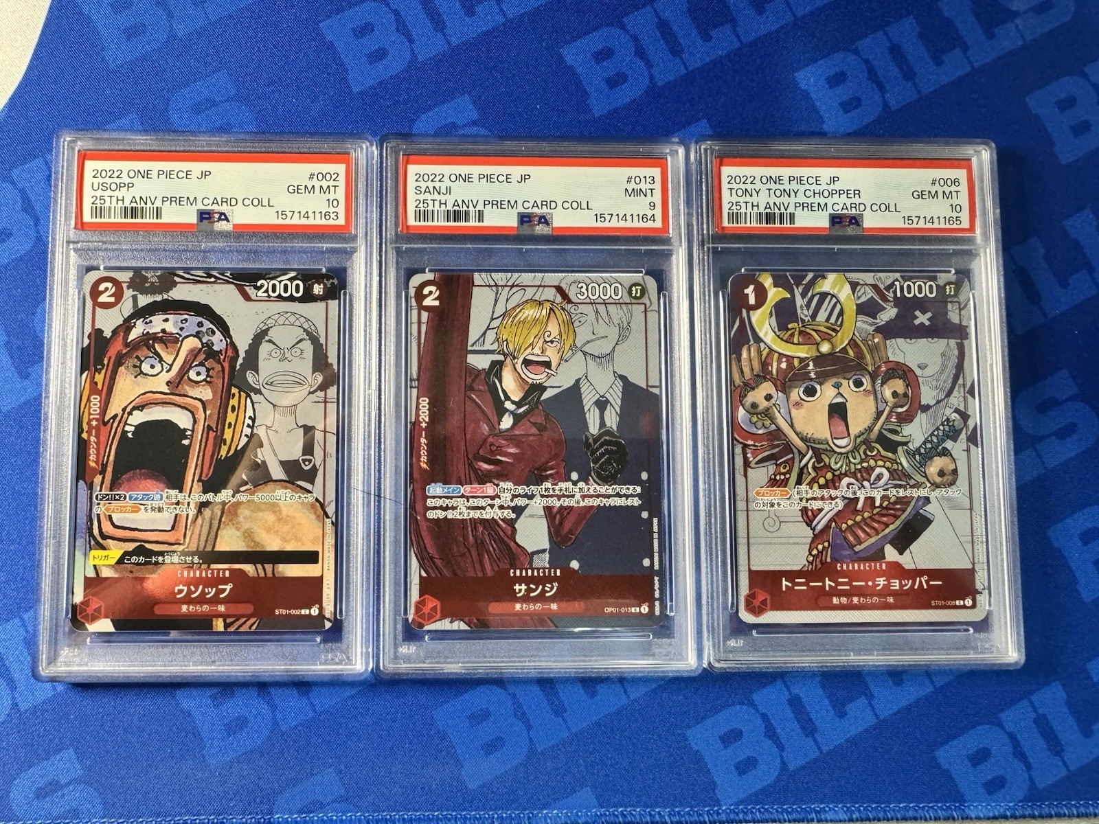 One Piece 25th Anniversary Premium Card Collection JP PSA Sequential sanji psa 9