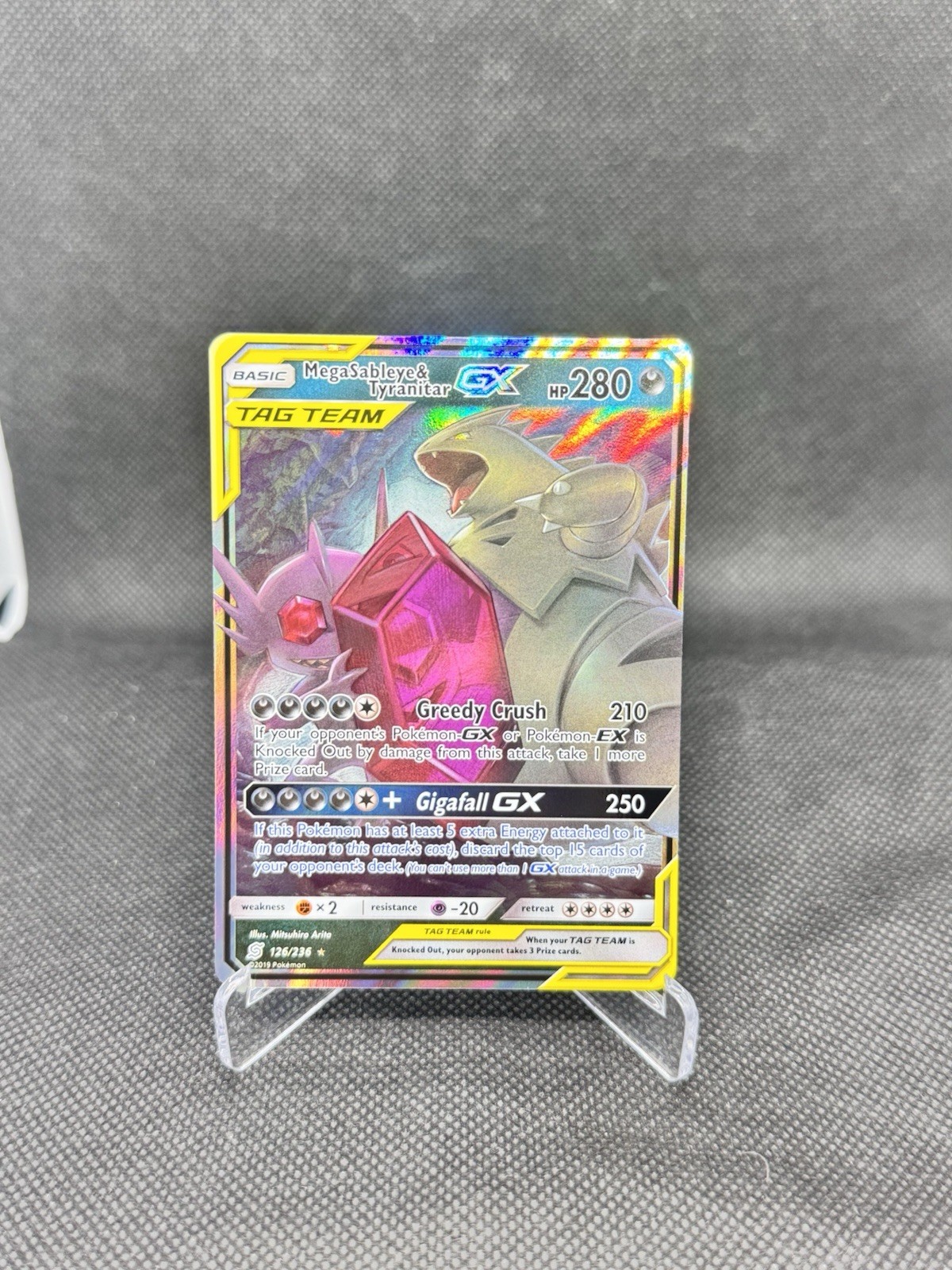Mega Sableye & Tyranitar GX 126/236 Sm-Unified Minds Holo