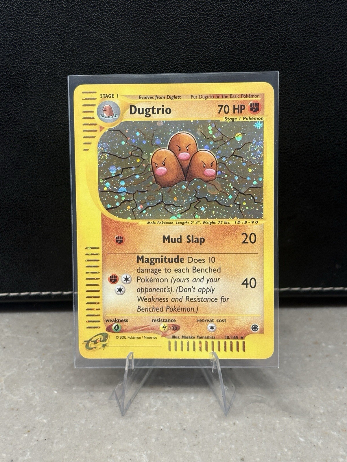 Pokemon TCG Dugtrio Holo Rare Card 10/165 Expedition 🌀 Double Swirl
