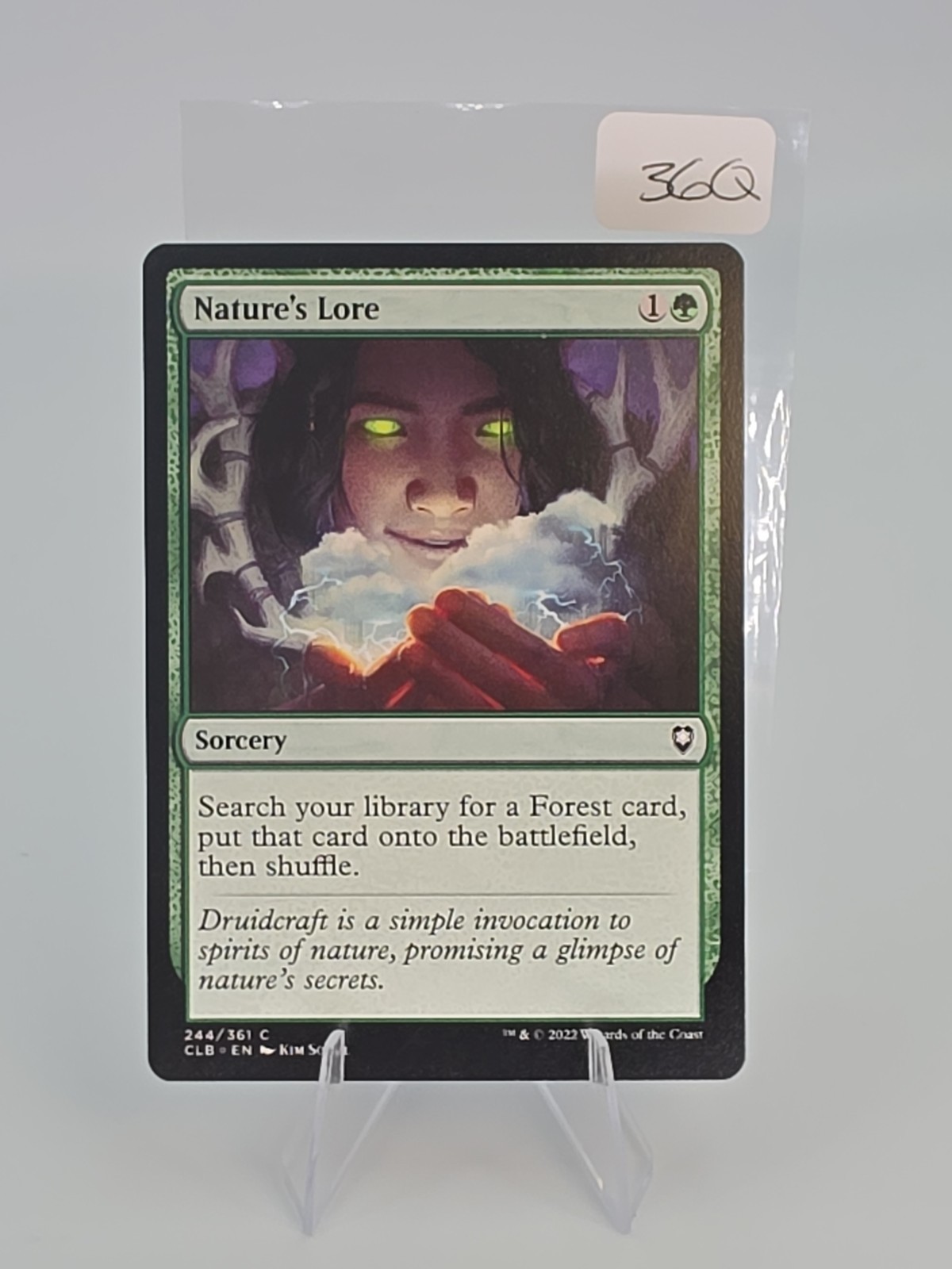 Nature’s Lore Commander Legends Battle for Baldur’s Gate #244 Regular Mtg NM