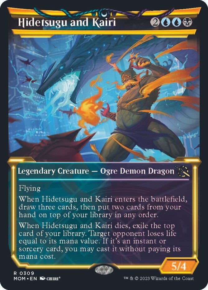 x1 Hidetsugu and Kairi – Showcase R MTG March of the Machine M/NM, English