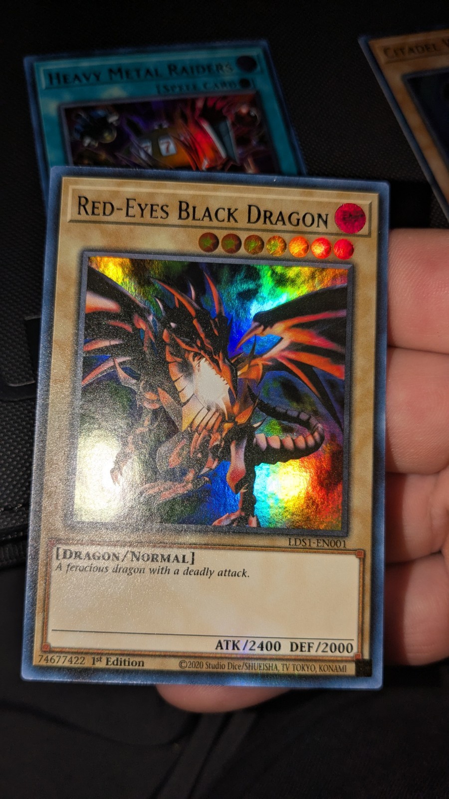Red-Eyes Black Dragon (Blue) LDS1-EN001 Legendary Duelists: Season 1 1st Edition