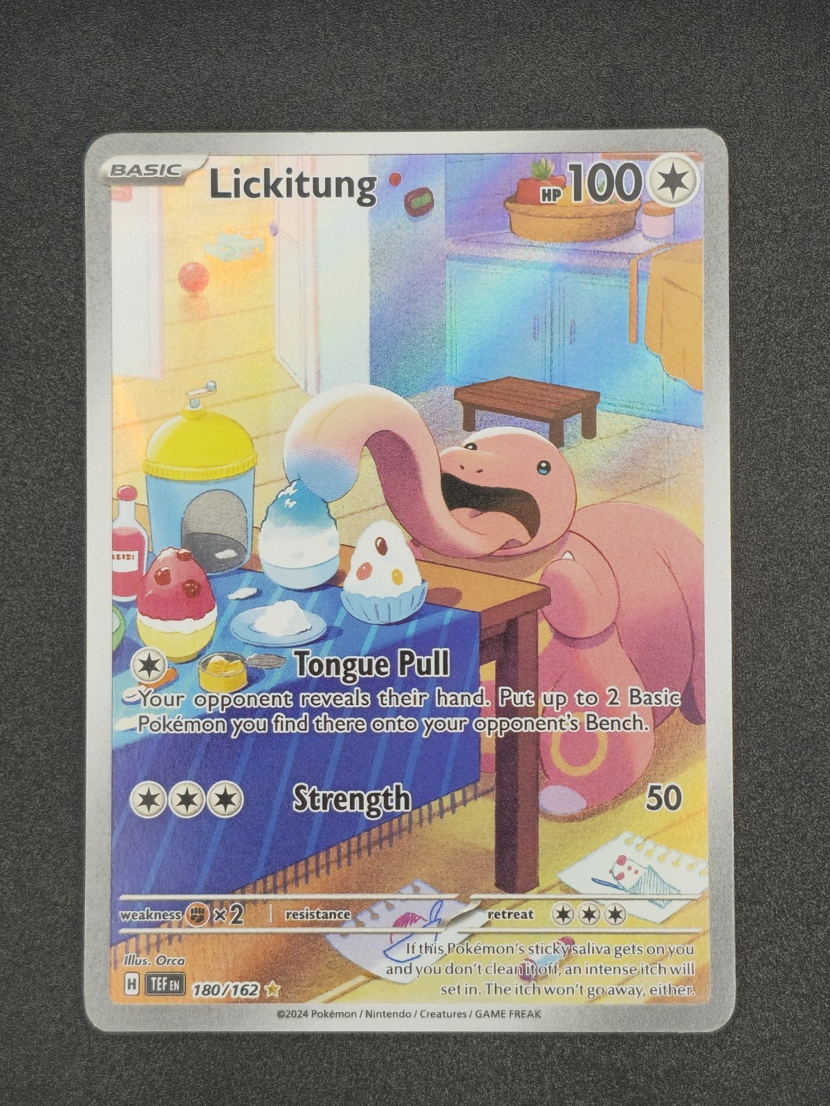 Pokémon TCG Lickitung #180/162 SV05 Temporal Forces IR Holo