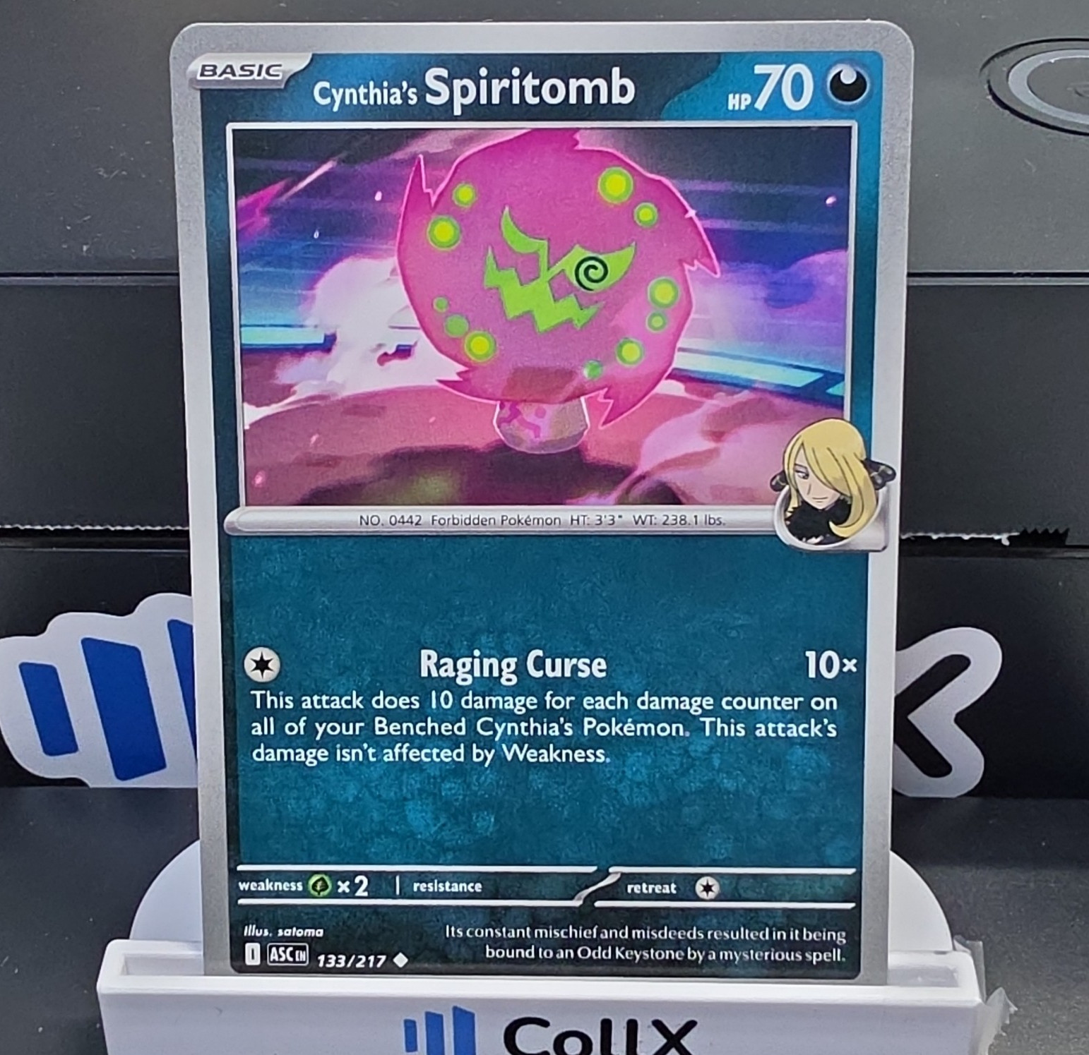 Cynthia’s Spiritomb 133/217 ASC Basic 70 HP Uncommon Regular Pokemon TCG