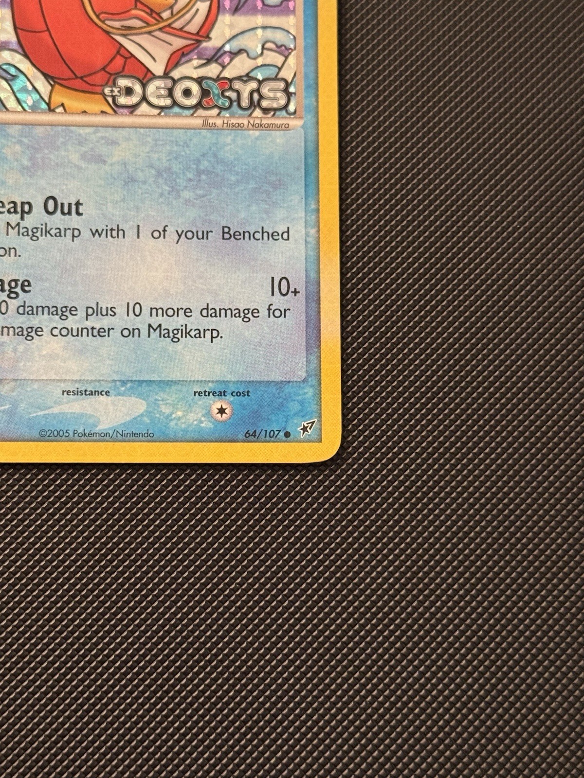 Magikarp Pokémon EX Deoxys Stamped Reverse Holo LP/MP