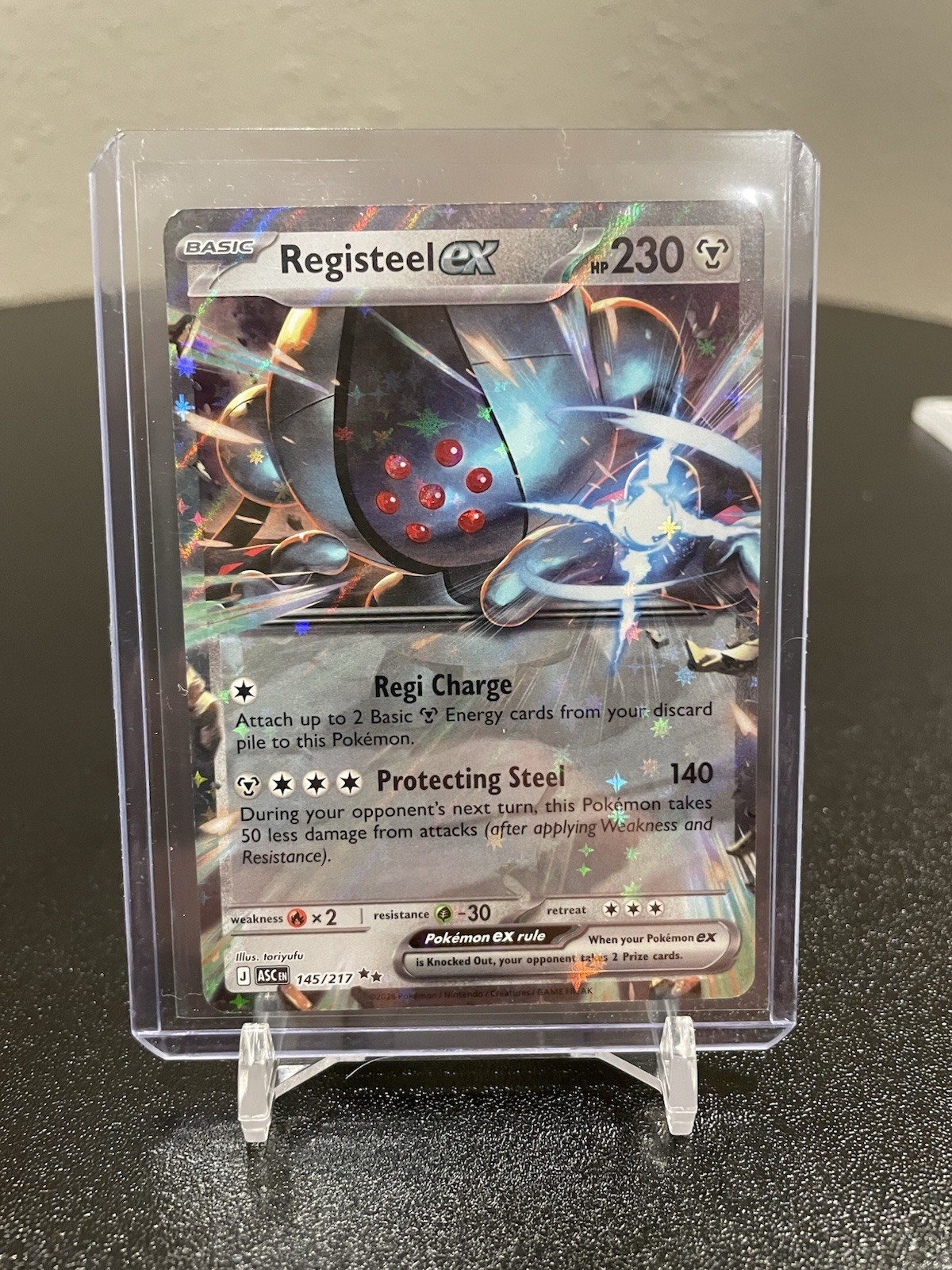Pokemon TCG Registeel ex 145/217 Ascendant Heroes Holo English Basic 230HP