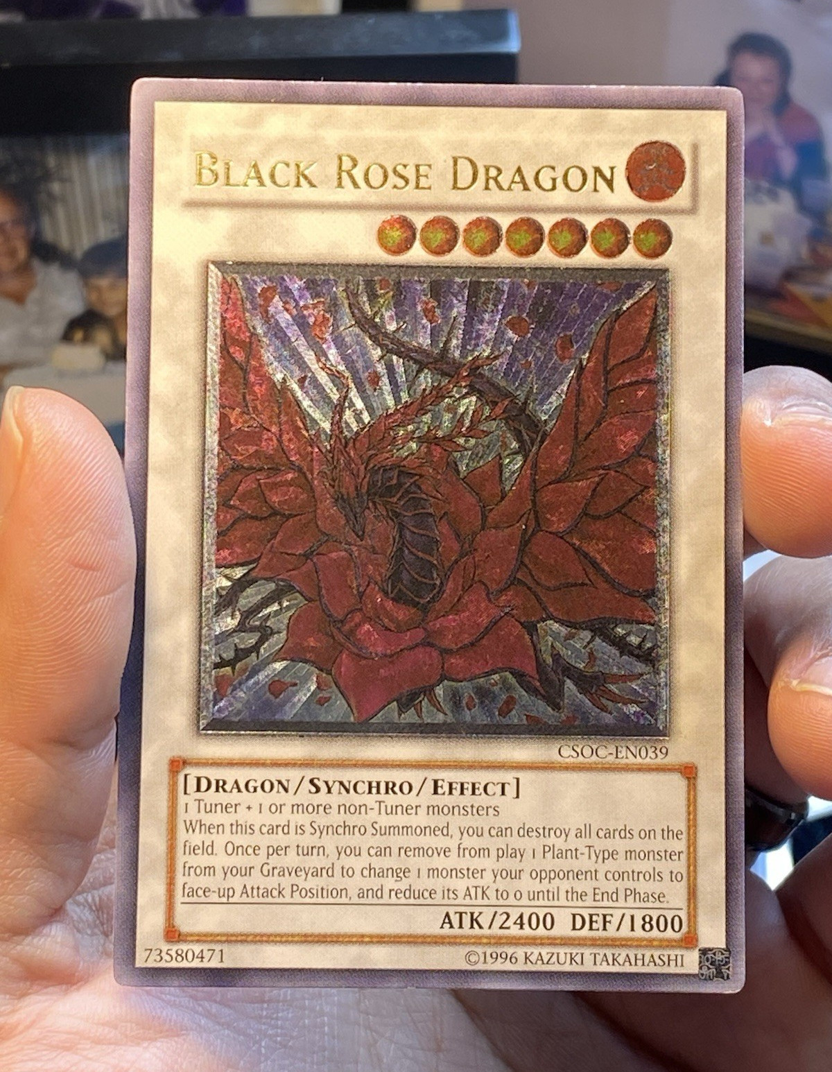 Yugioh Black Rose Dragon Ultimate Rare Holo CSOC-EN039 VLP