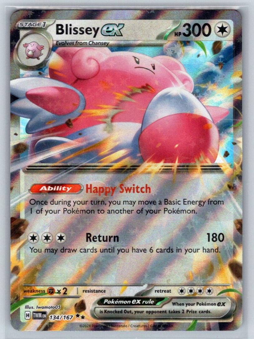 BLISSEY EX 134/167 TWM TWILIGHT MASQUERADE DOUBLE RARE NM/M HOLO IWAMOTO05