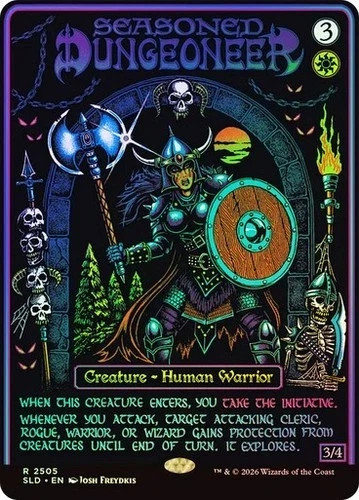 Seasoned Dungeoneer (Foil) 2505 – Secret Lair x Dungeons & Dragons Mint NICE!!!
