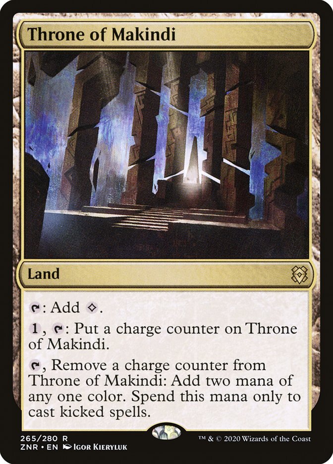 Throne of Makindi Foil (265) Zendikar Rising x4 4x ZNR MTG Playset Magic