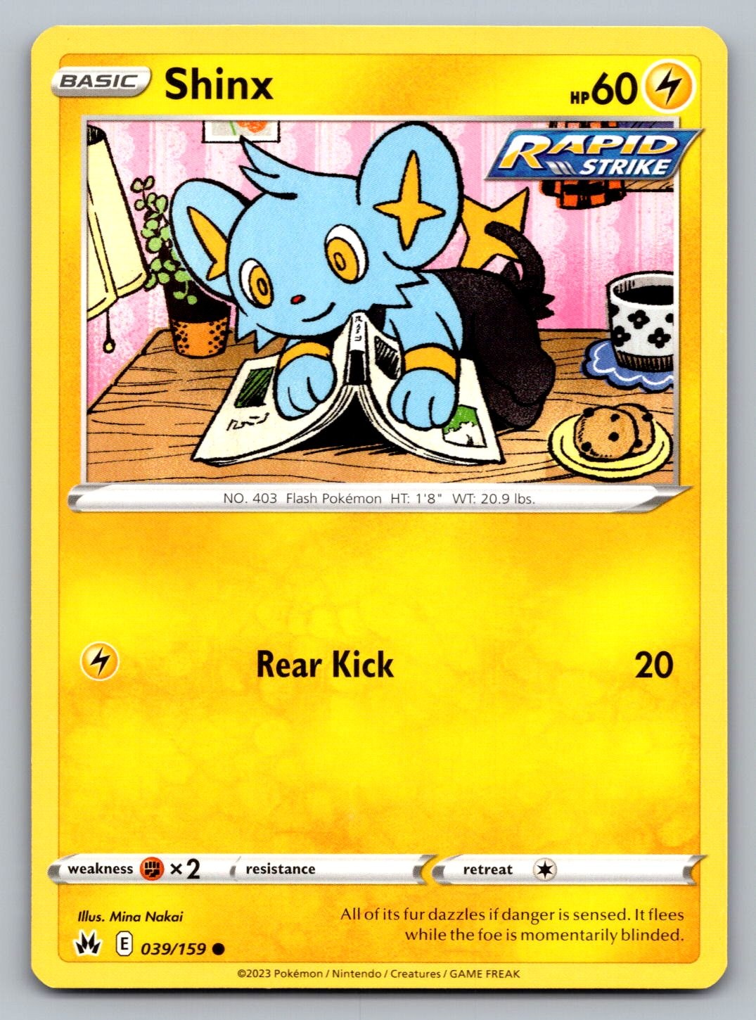 Pokemon TCG Crown Zenith Shinx (39) 039/159