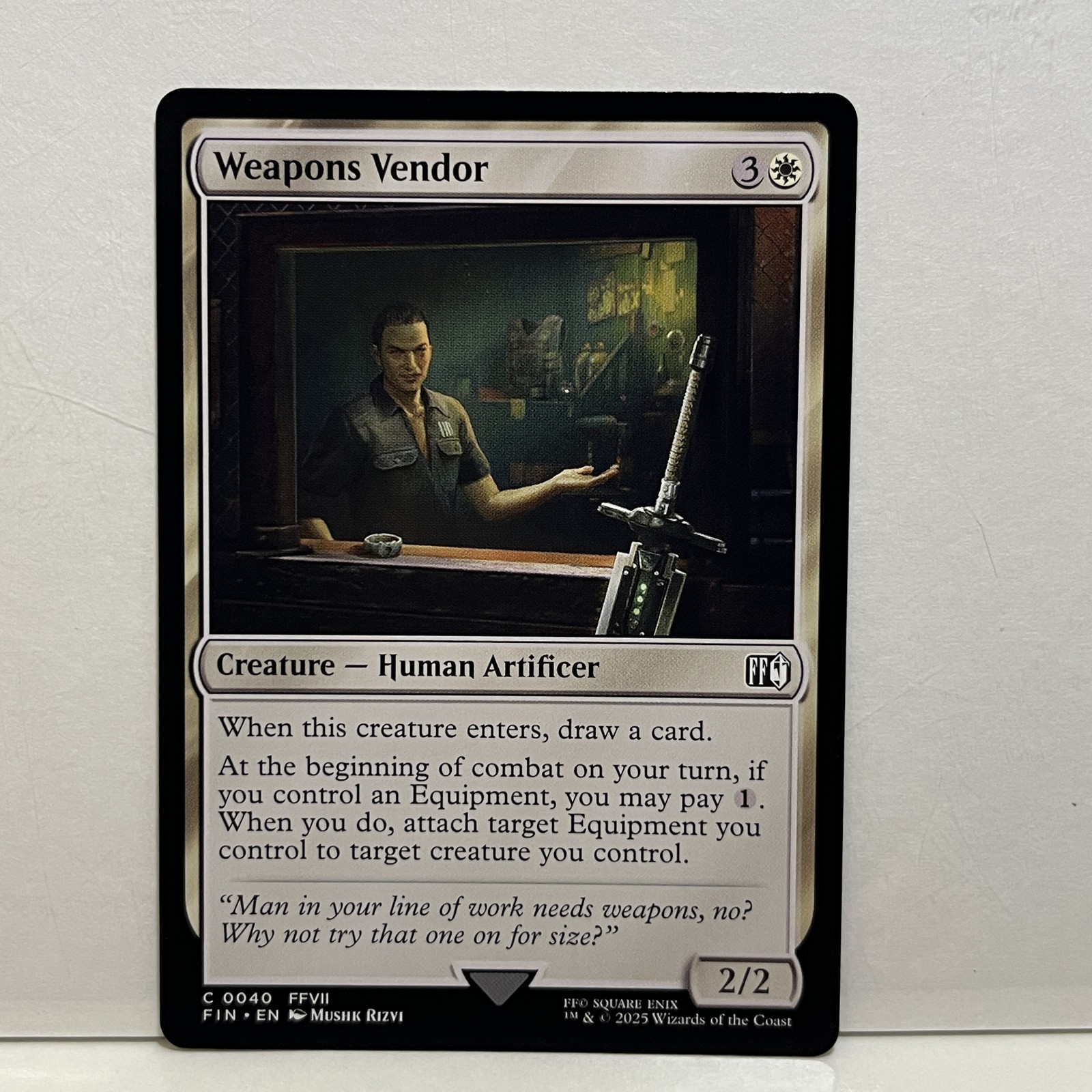 MTG Magic The Gathering Weapons Vendor Final Fantasy 40 C NM