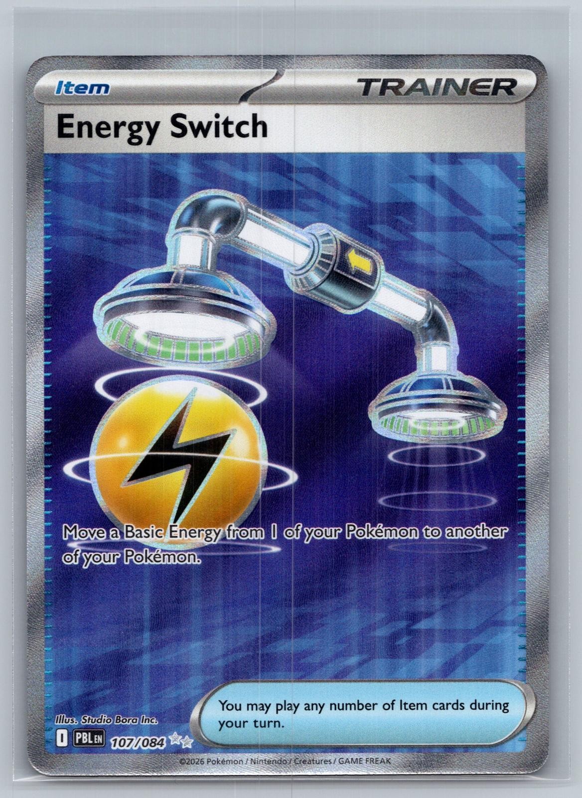 Energy Switch 107/084 Ultra Rare Pitch Black Pokemon Holo Near Mint