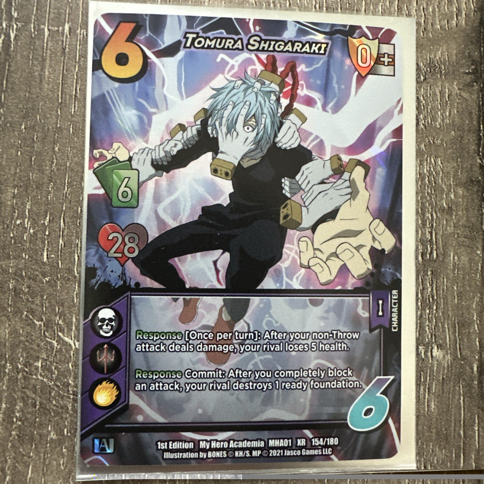 UniVersus – My Hero Academia CCG – Tomura Shigaraki – XR 154/180 – MHA01 – NM