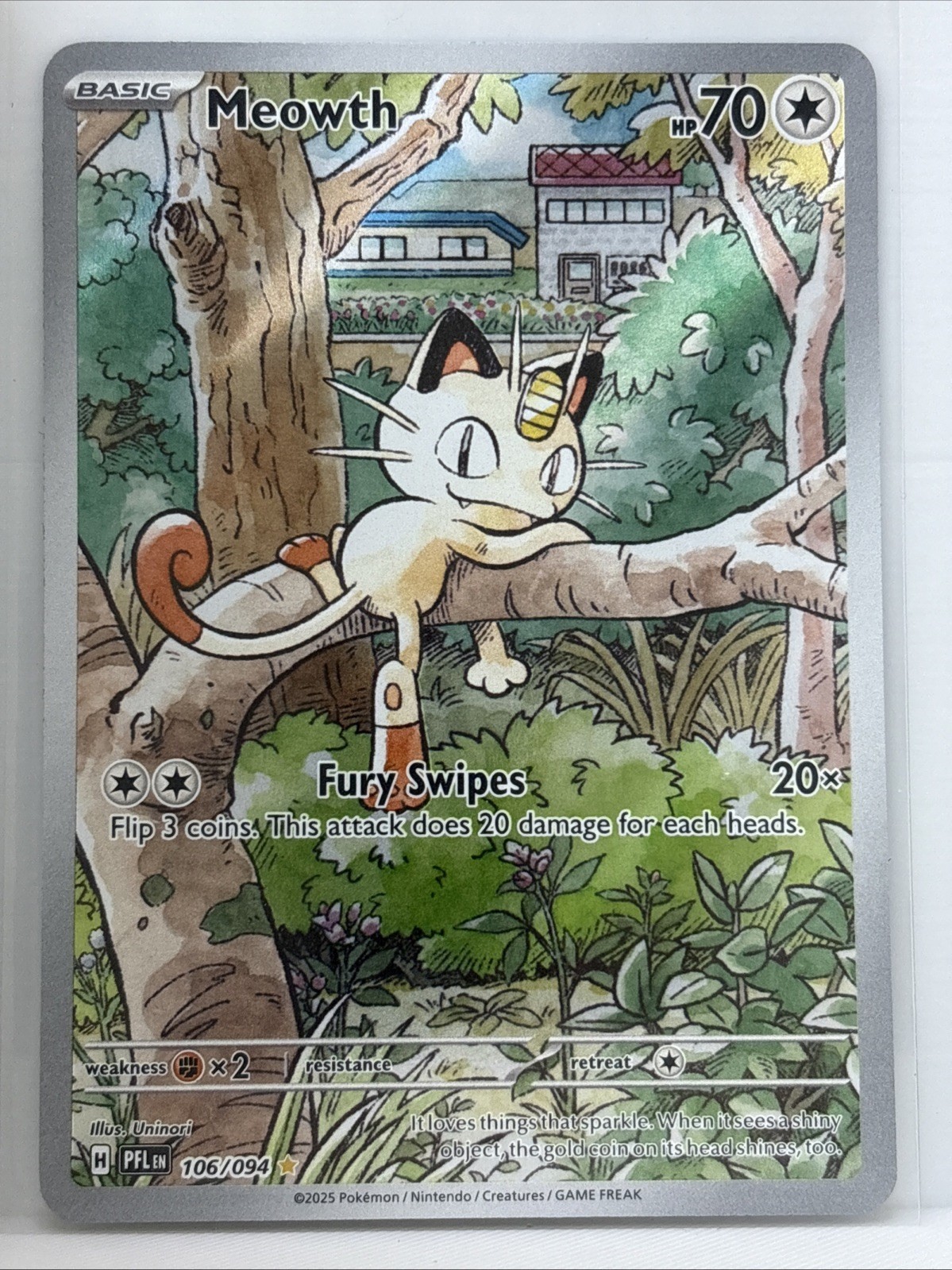 Meowth 106/094 Me02: Phantasmal Flames Holo