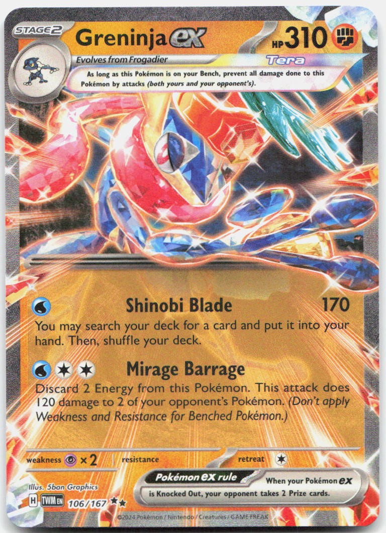 Greninja ex TWM 106/167 Holo