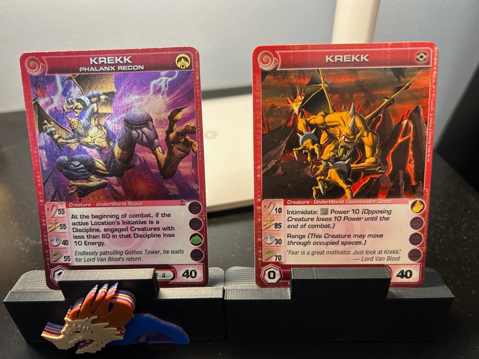 CHAOTIC KREKK AND KREKK PHALANX RECON CARDS