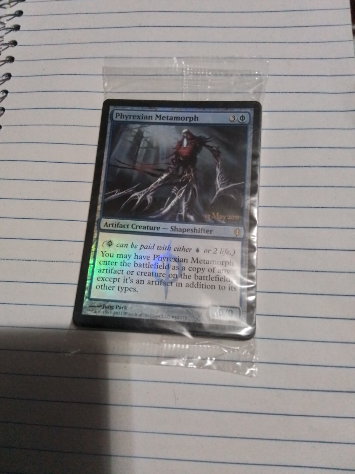 MTG Magic the Gathering Phyrexian Metamorph (42/6) New Phyrexia Promos NM FOIL