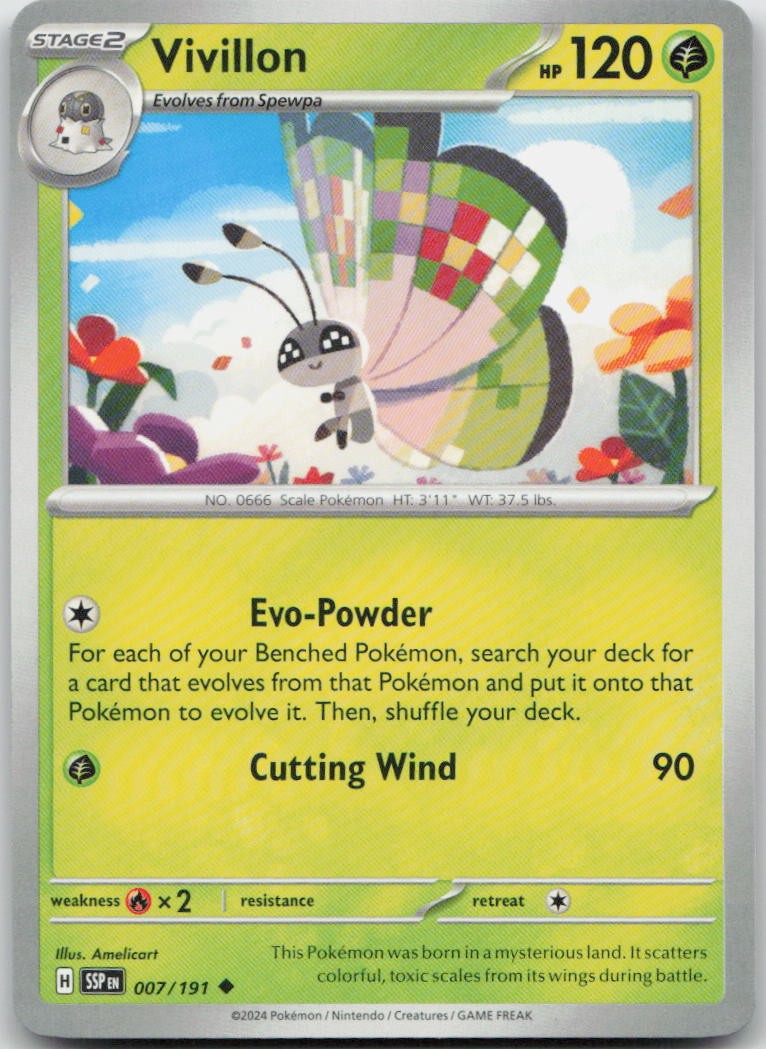 Vivillon – [SSP – 007/191] – Uncommon – Pokemon – EN