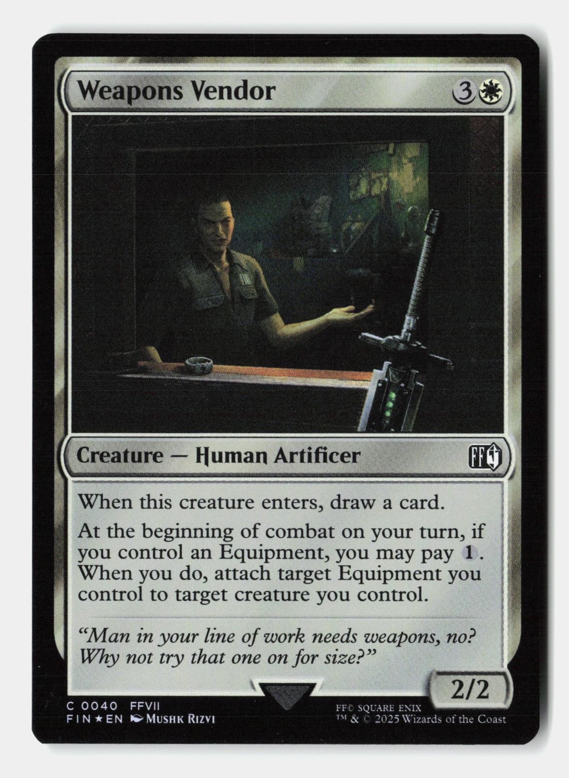 Weapons Vendor 40 Common FINAL FANTASY Magic: The Gathering Foil Near Mint