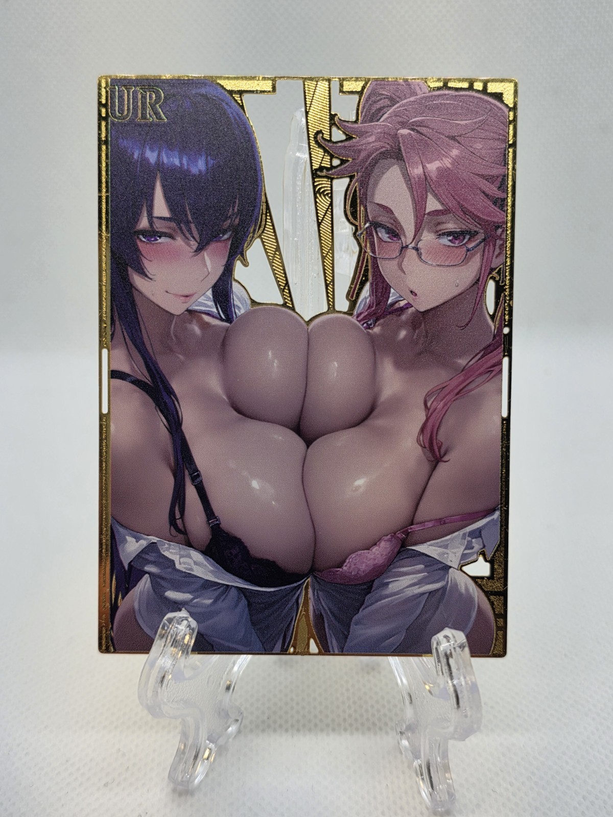 High School Of The Dead Saeko Busujima & Saya Takagi Metal Card