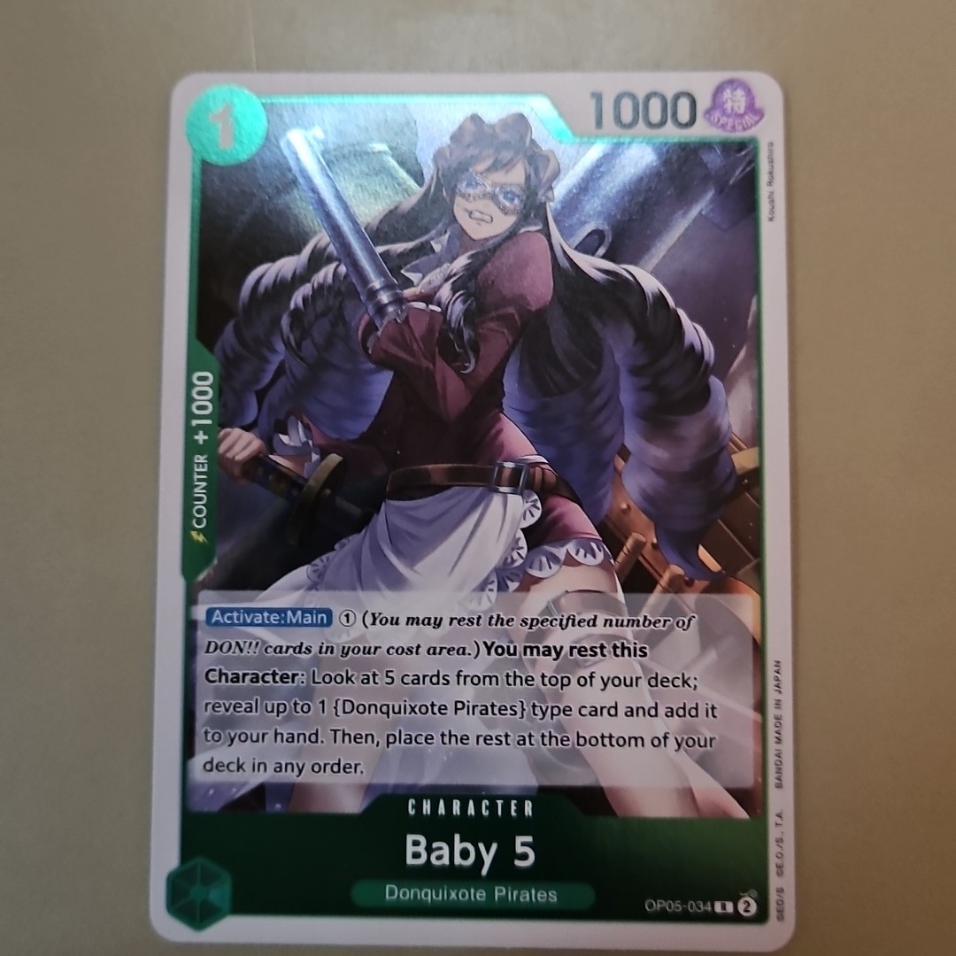 Baby 5 OP05-034 R Foil Awakening of the New Era NM ONE PIECE Card Game TCG CCG