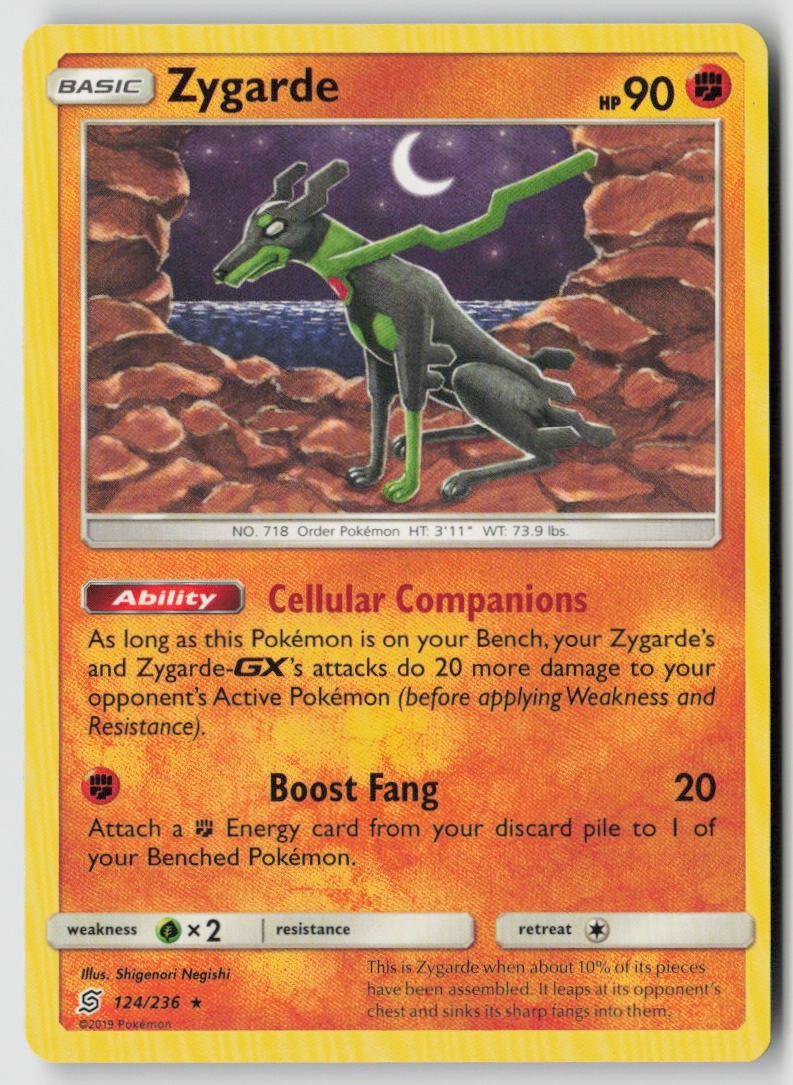 Zygarde 124/236 – SM – Unified Minds – PTCG