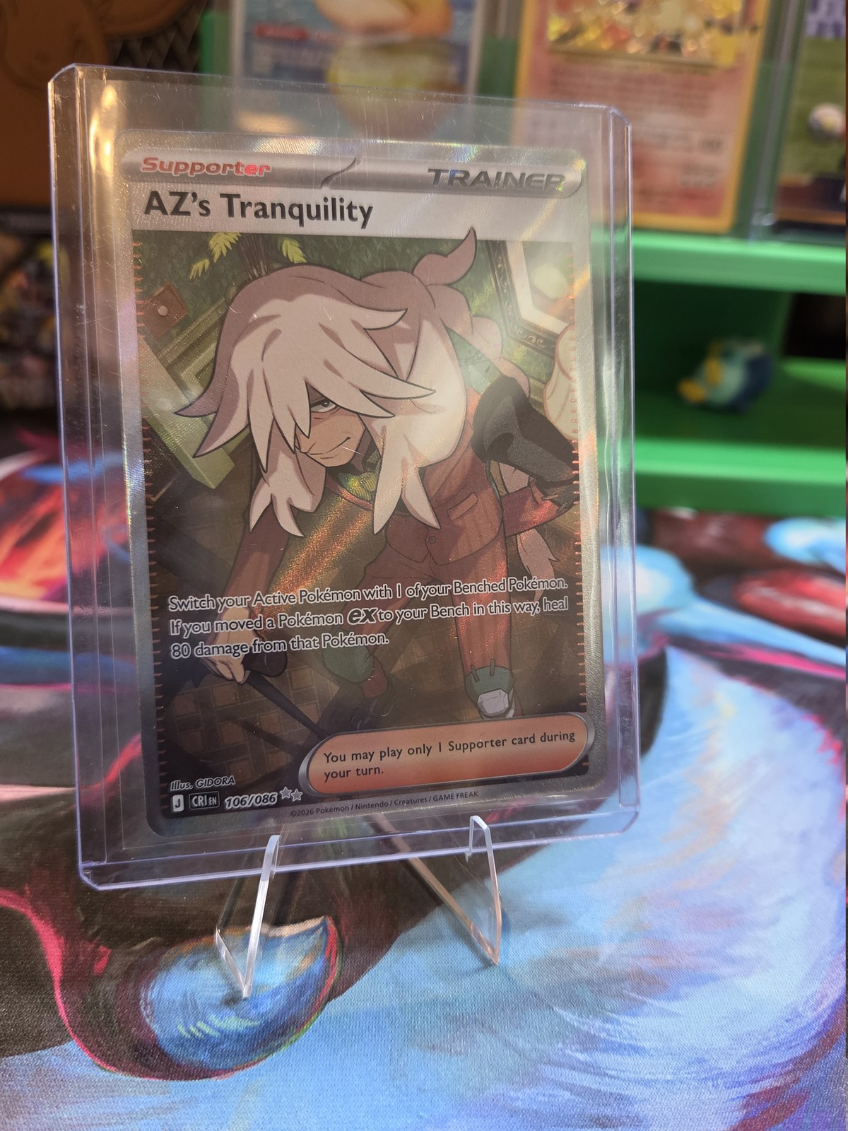 Pokemon AZ’s Tranquility 106/86 Chaos Rising Ultra Rare NM Near Mint TCG
