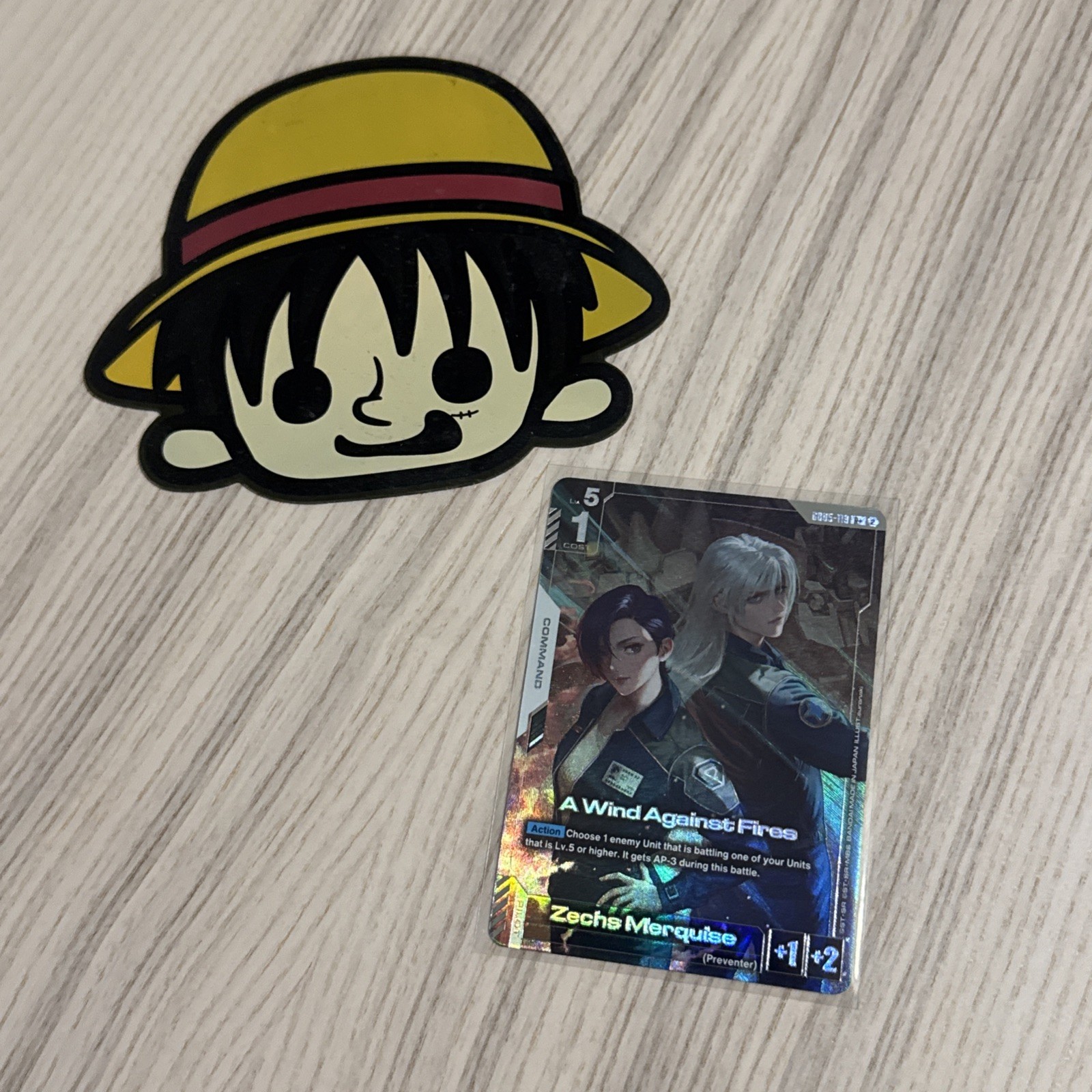 Gundam TCG A Wind Against Fires GD05-119 R+ Alt Art Freedom Ascension