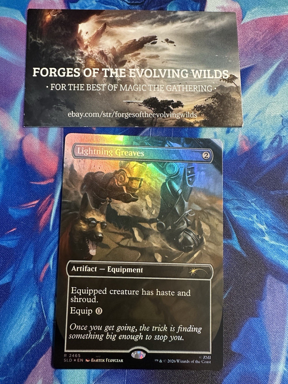 Lightning Greaves Foil Fallout Greet the Dog Secret Lair 2465