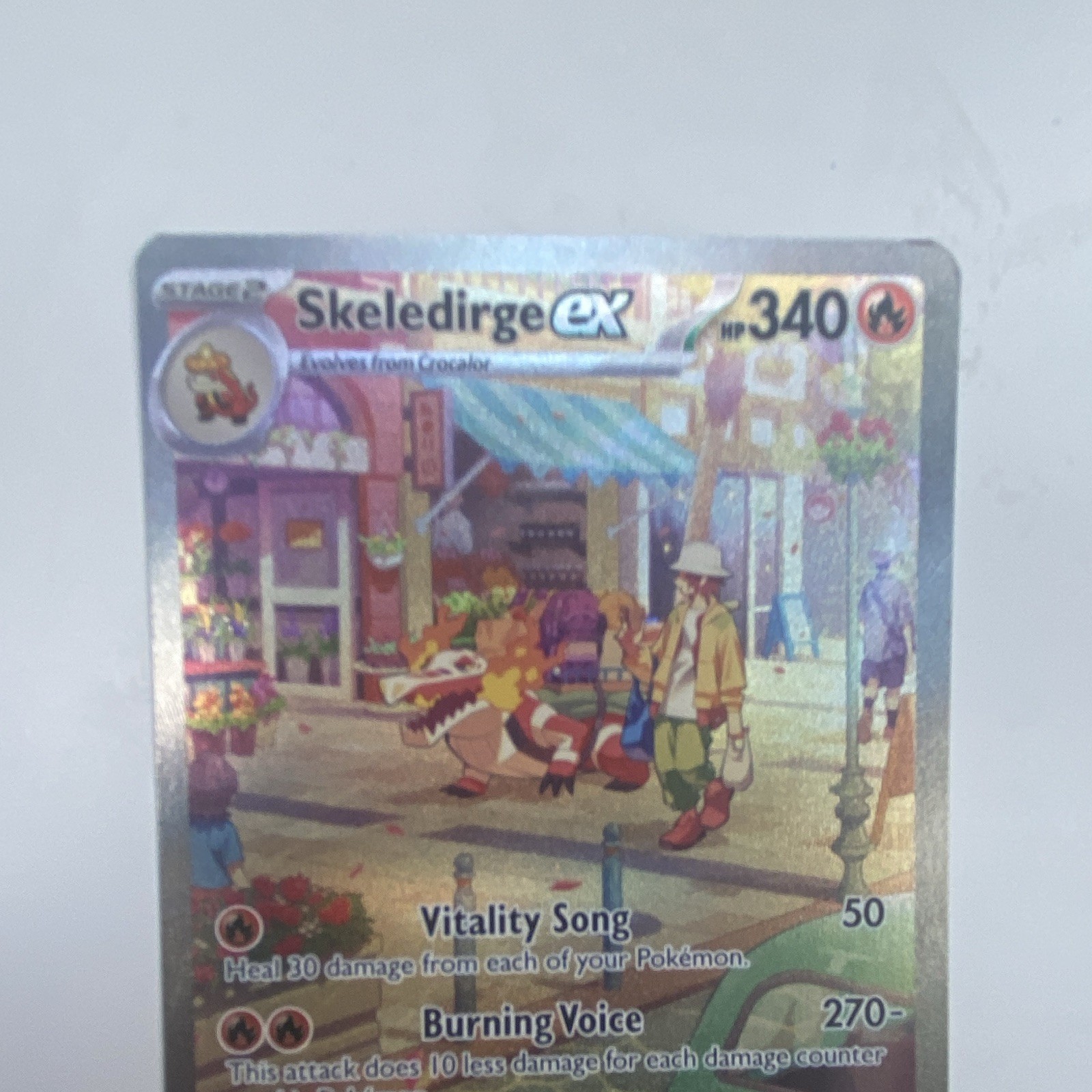 Pokemon TCG Skeledirge ex 258/193 Paldea Evolved Full Art Holo SIR